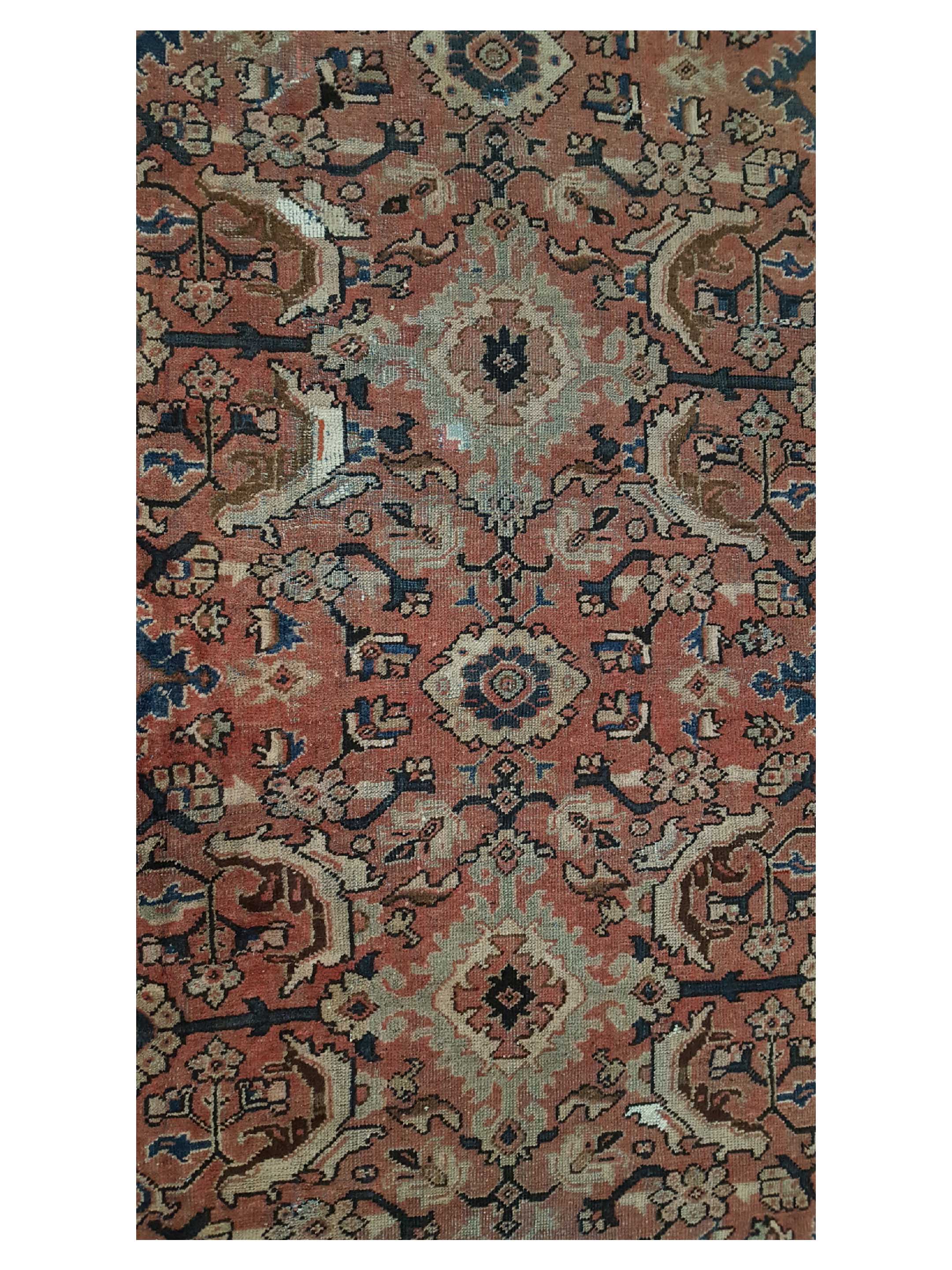 Antique Mahal Coral 10x14 - Image 5 of 6