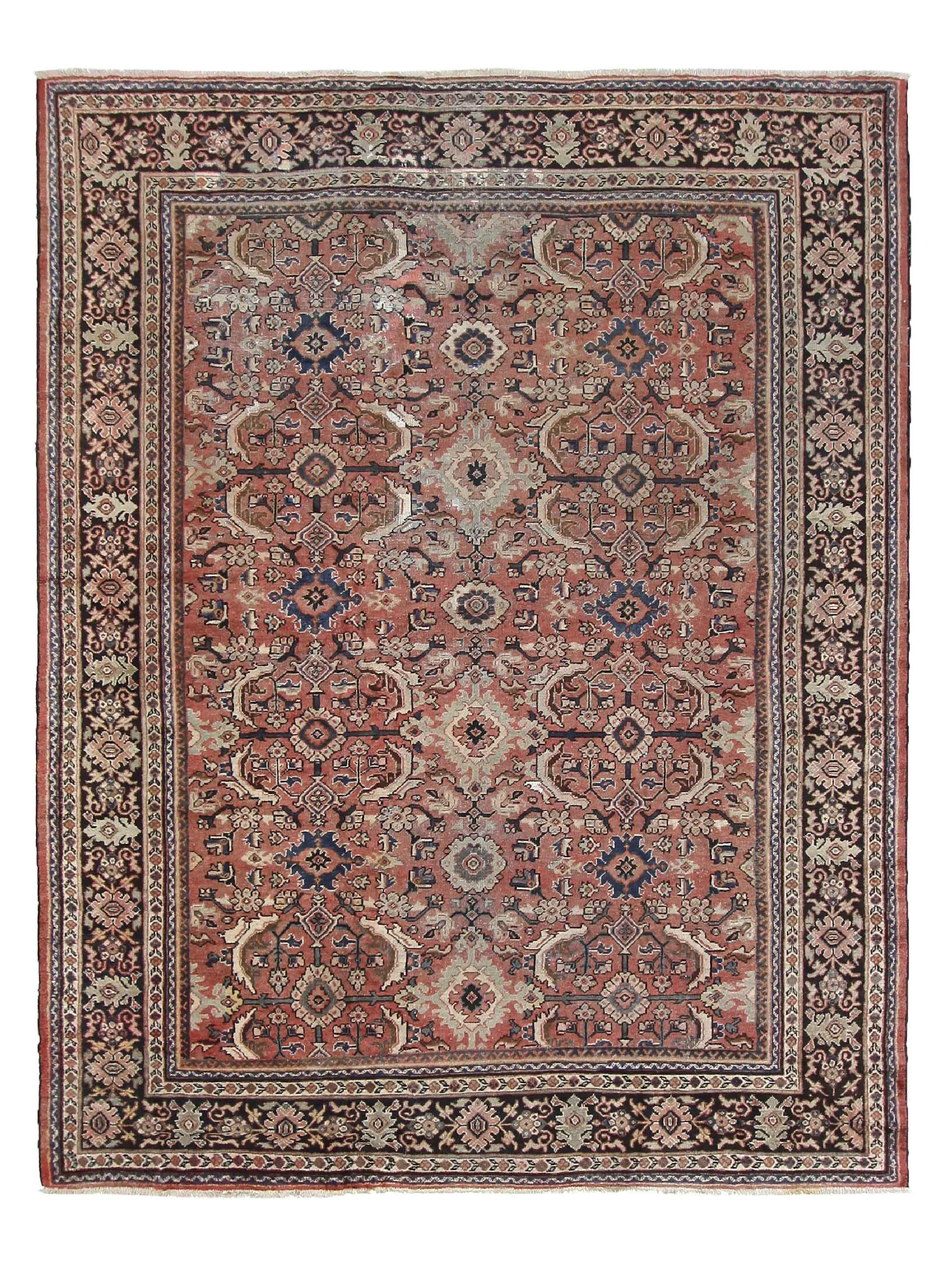Antique Mahal Coral 10x14