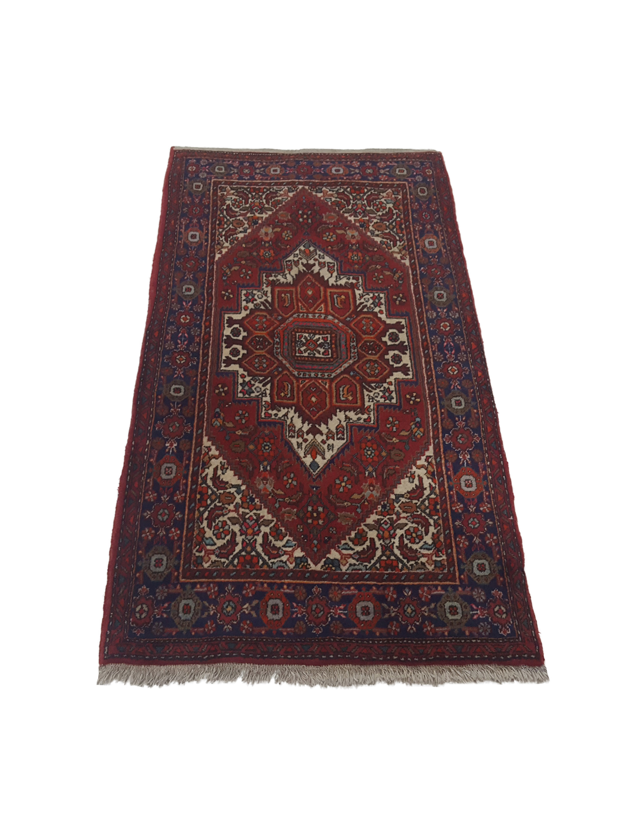 Bijar Hand Knotted Burgundy 2.6x4 - Image 2 of 4