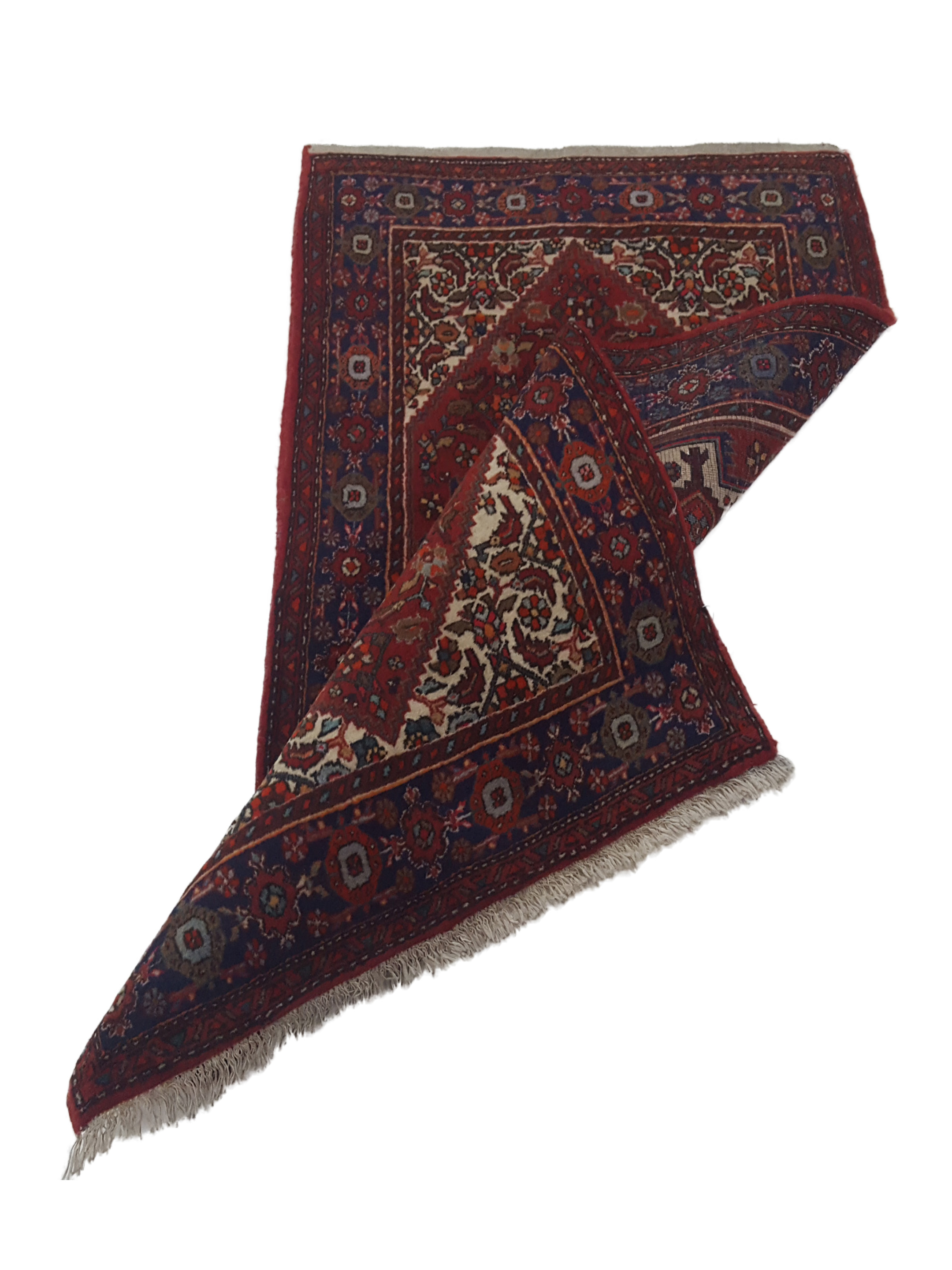 Bijar Hand Knotted Burgundy 2.6x4 - Image 3 of 4