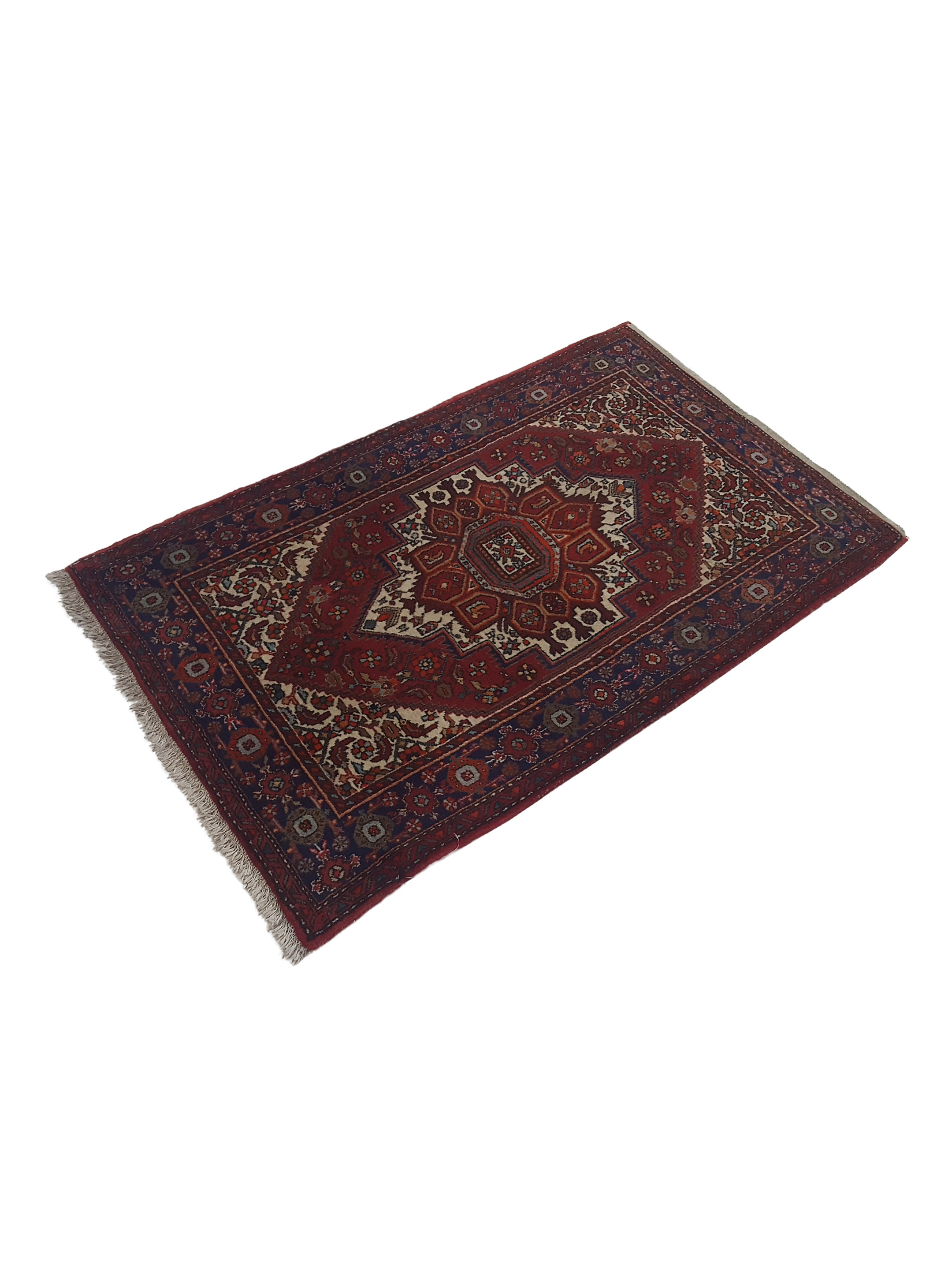 Bijar Hand Knotted Burgundy 2.6x4 - Image 4 of 4