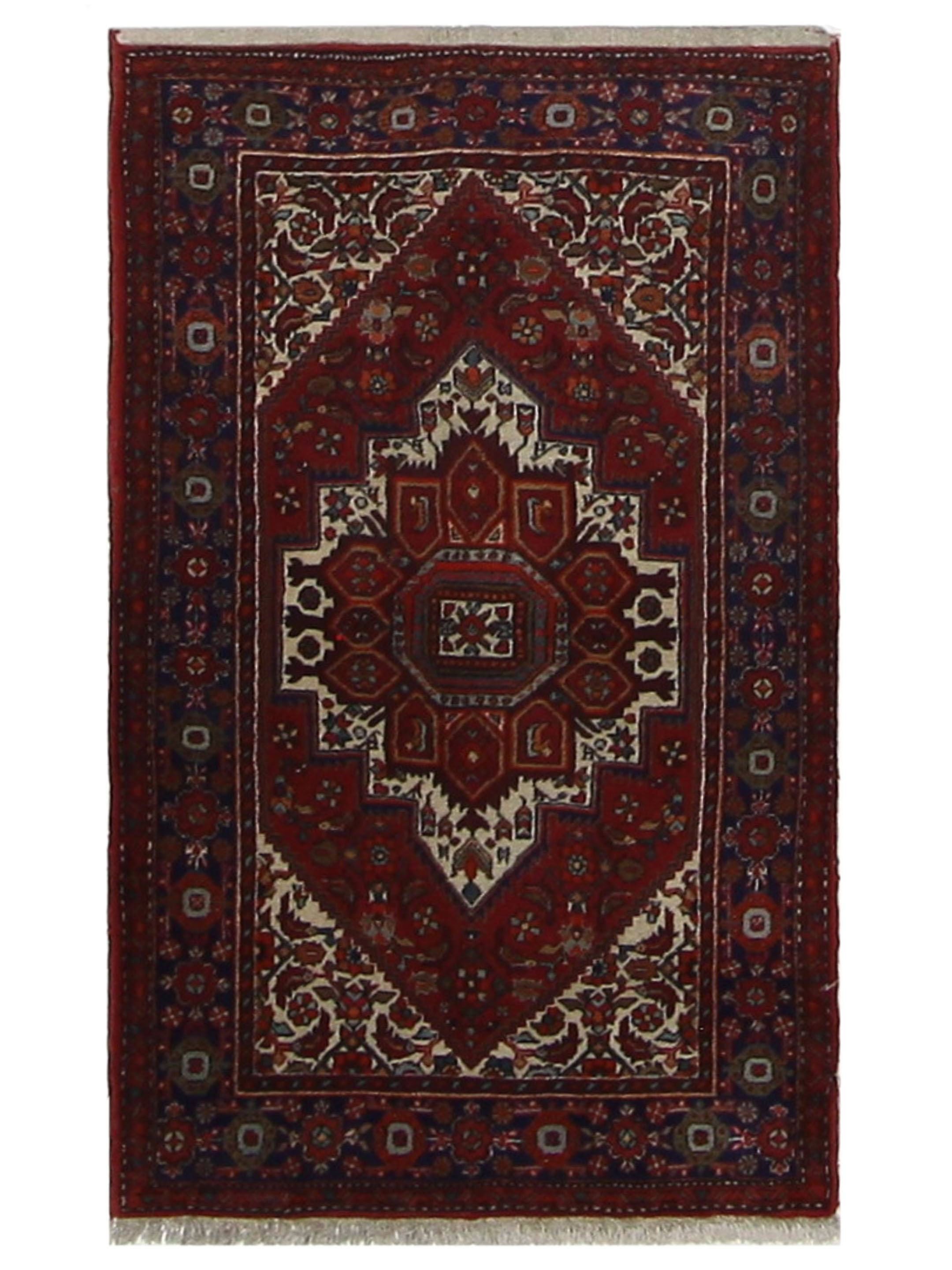 Bijar Hand Knotted Burgundy 2.6x4