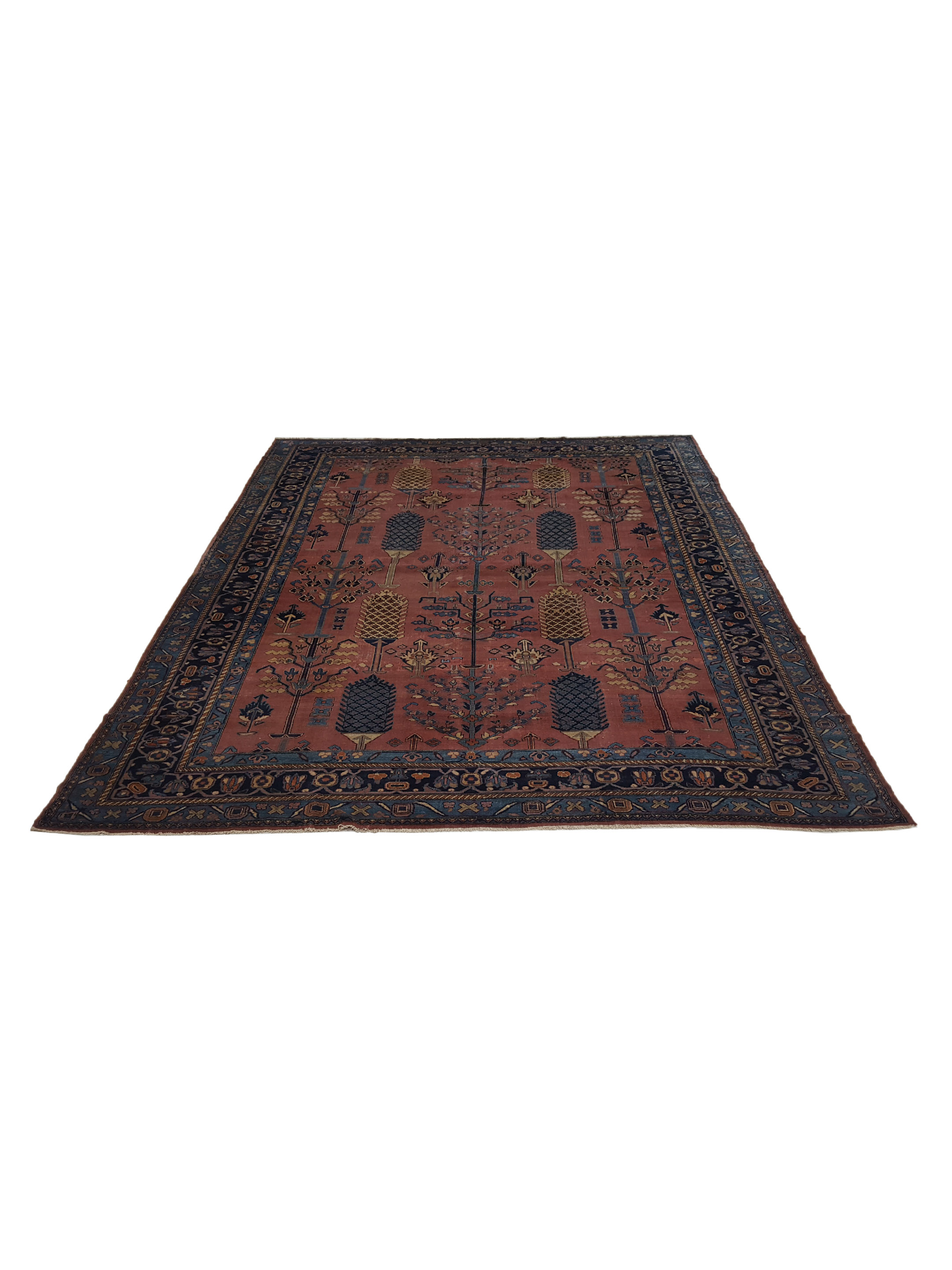 Antique Lilian Rust 10x13 - Image 2 of 7