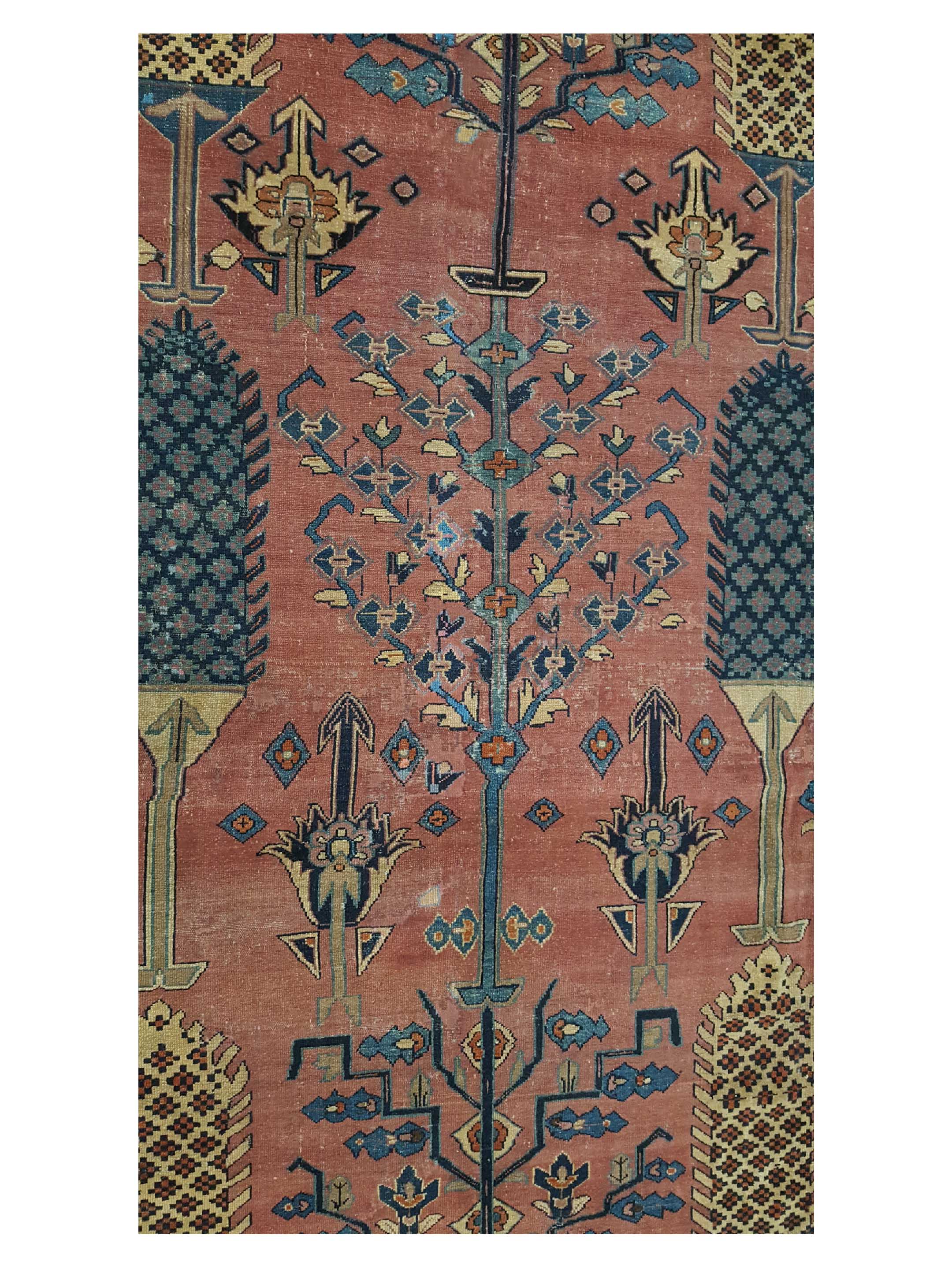 Antique Lilian Rust 10x13 - Image 5 of 7