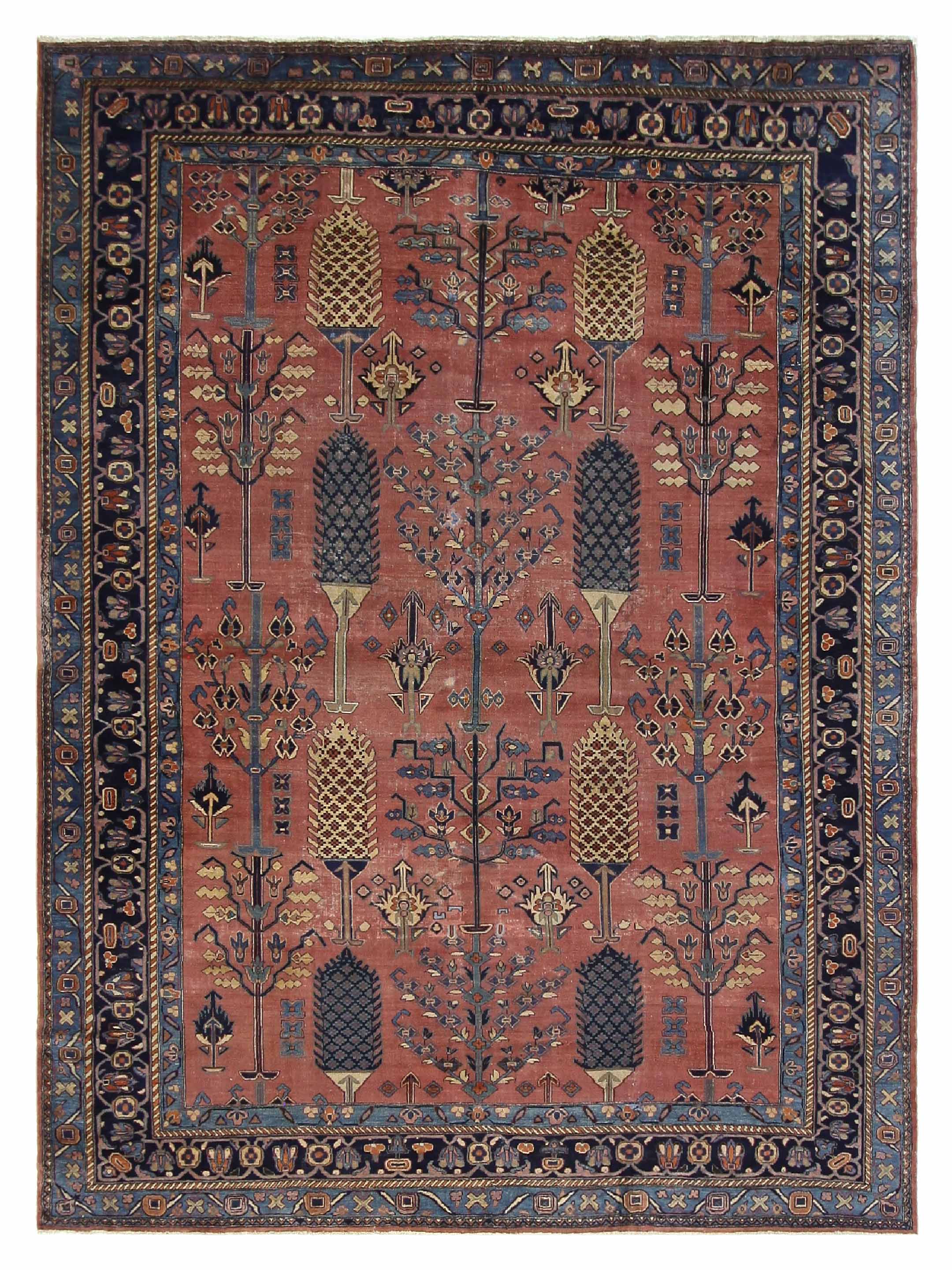 Antique Lilian Rust 10x13