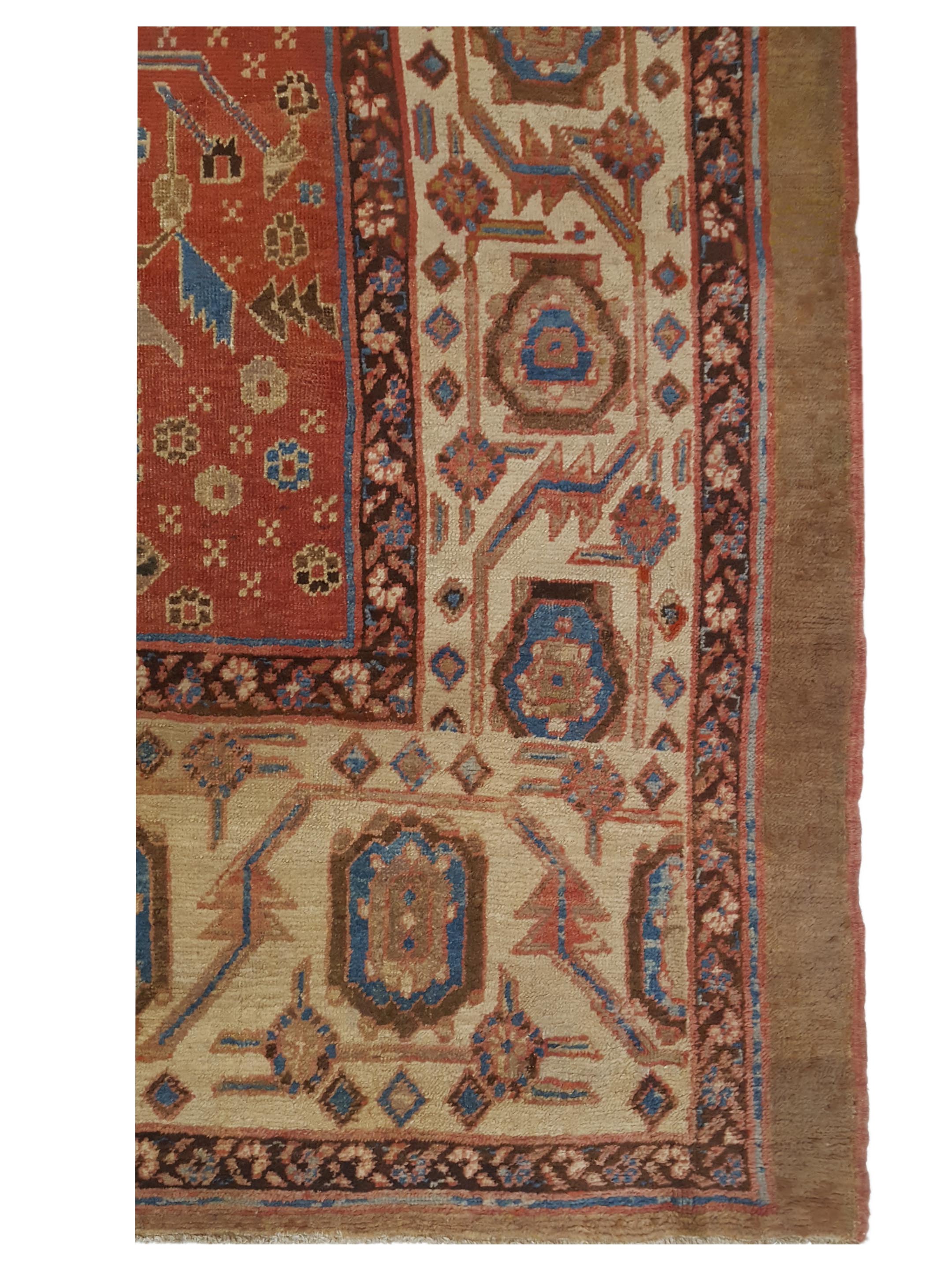 Antique Bakhsheyesh Rust 14x18 - Image 4 of 7