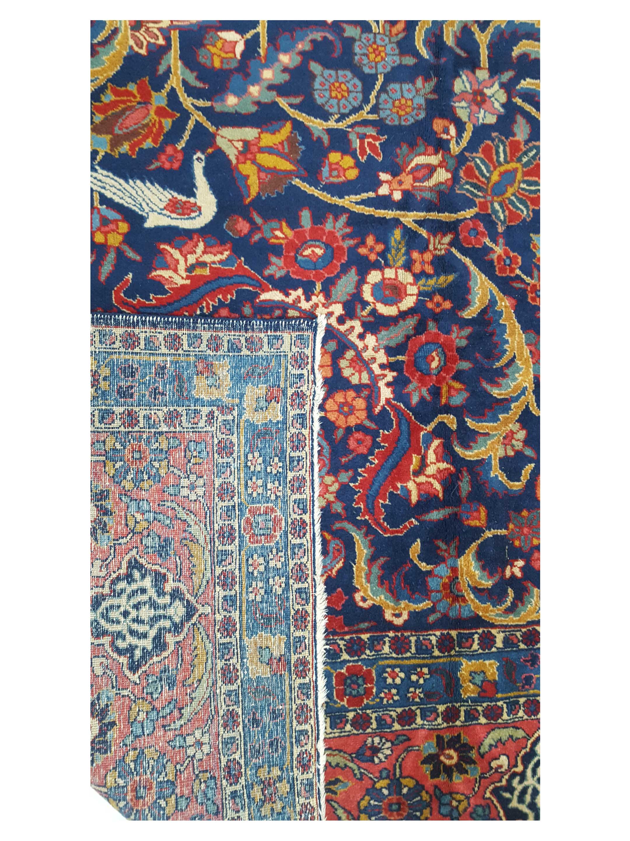 Antique Tabriz Purple 12x15 - Image 3 of 7