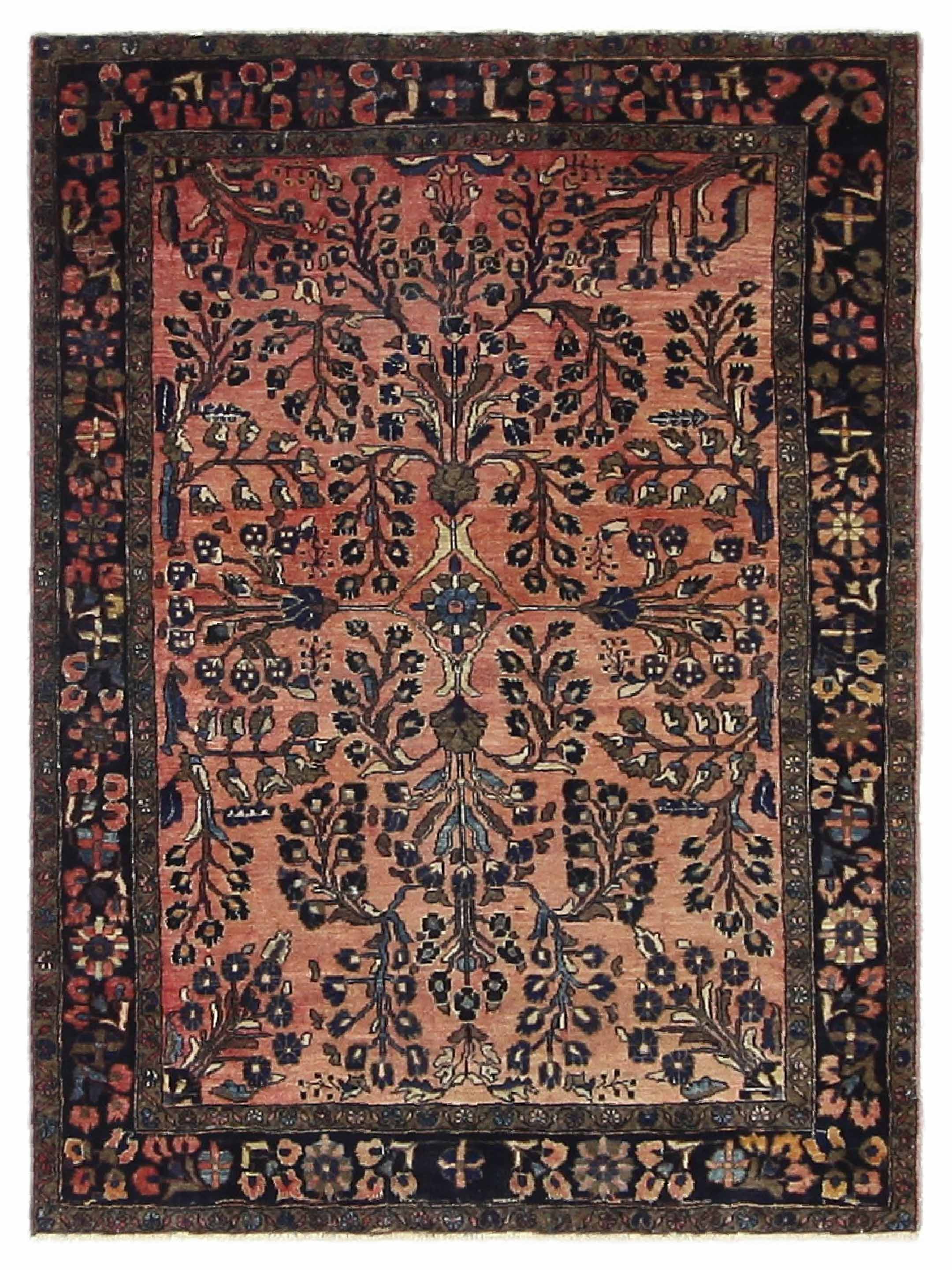 Antique Lilian Coral 4x6
