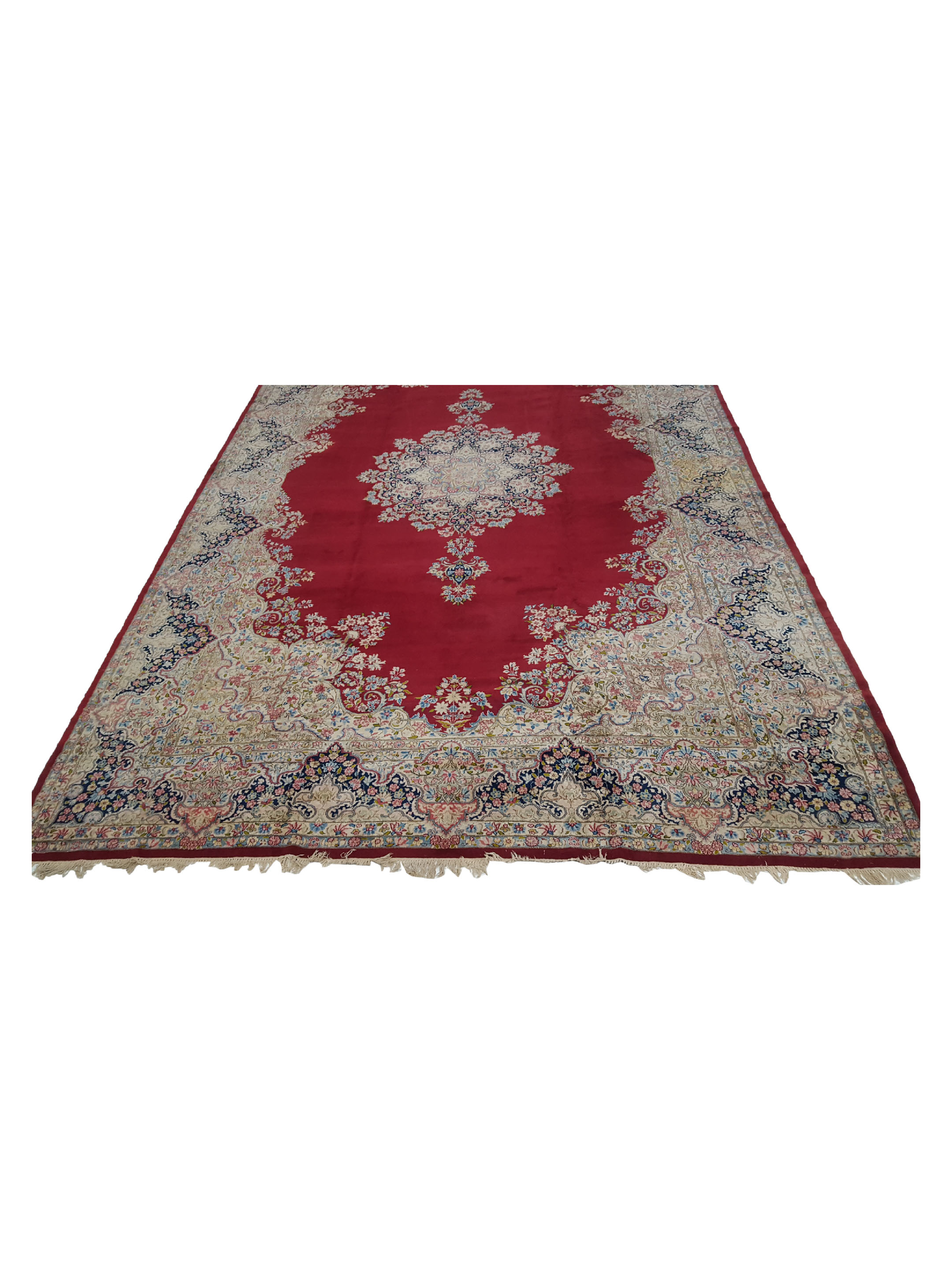 Antique Kerman Red 12x18 - Image 2 of 5