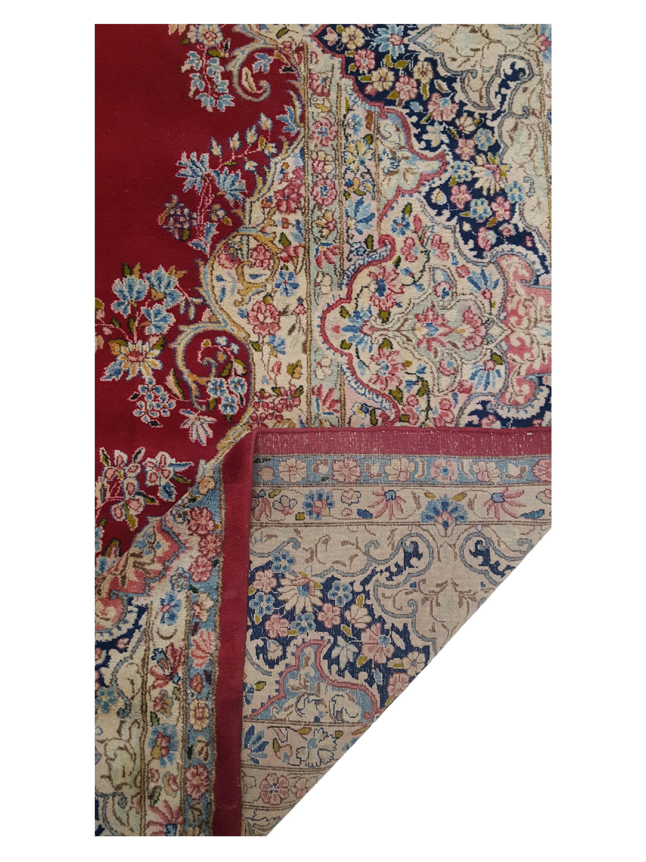 Antique Kerman Red 12x18 - Image 3 of 5