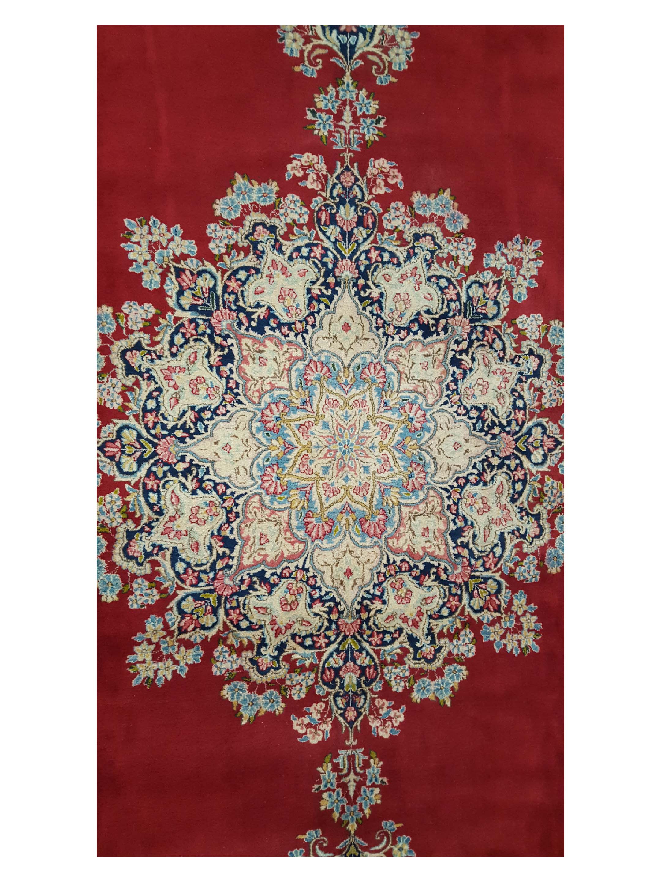 Antique Kerman Red 12x18 - Image 5 of 5