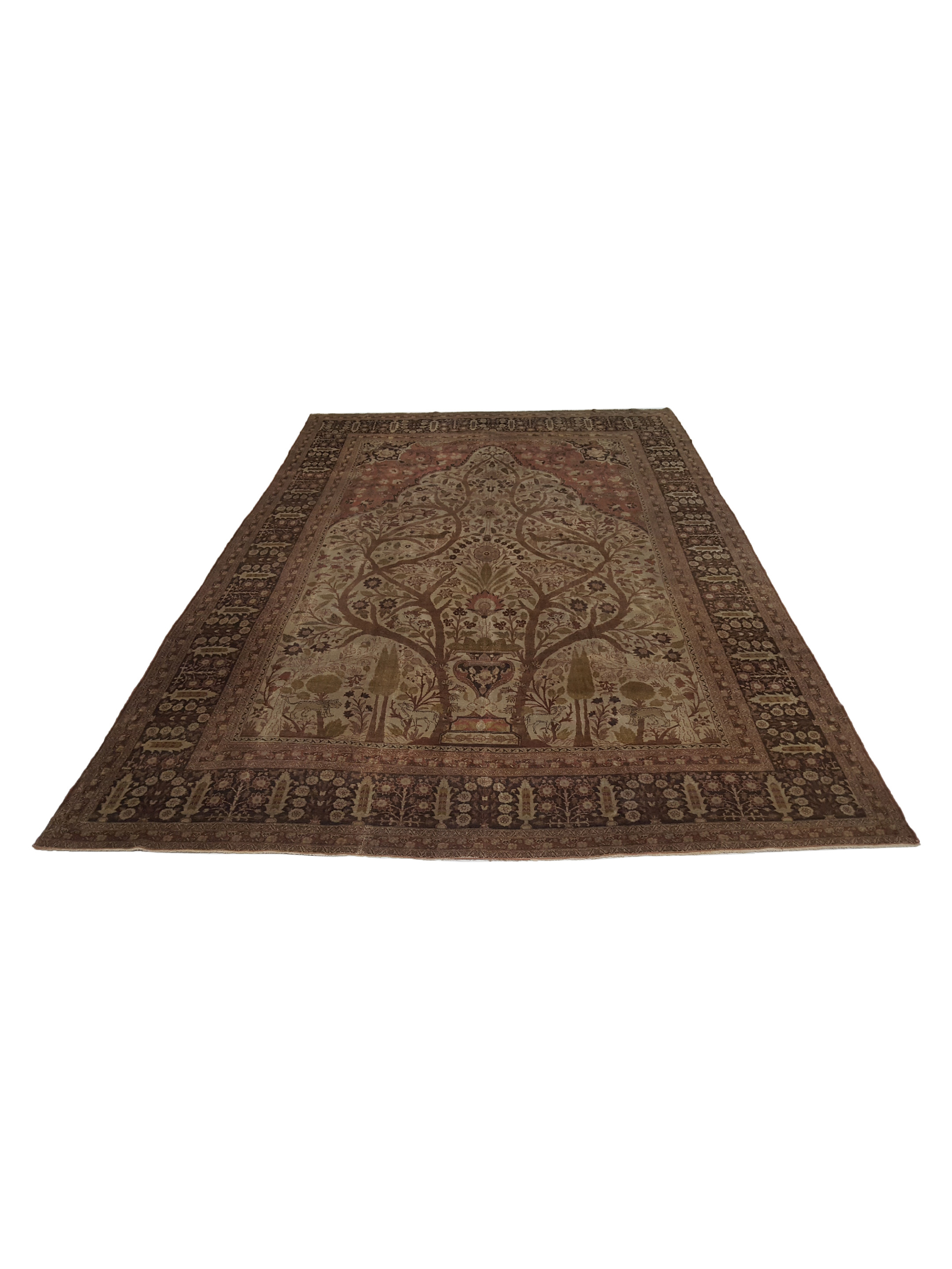 Antique Tabriz Camel 10x14 - Image 2 of 6
