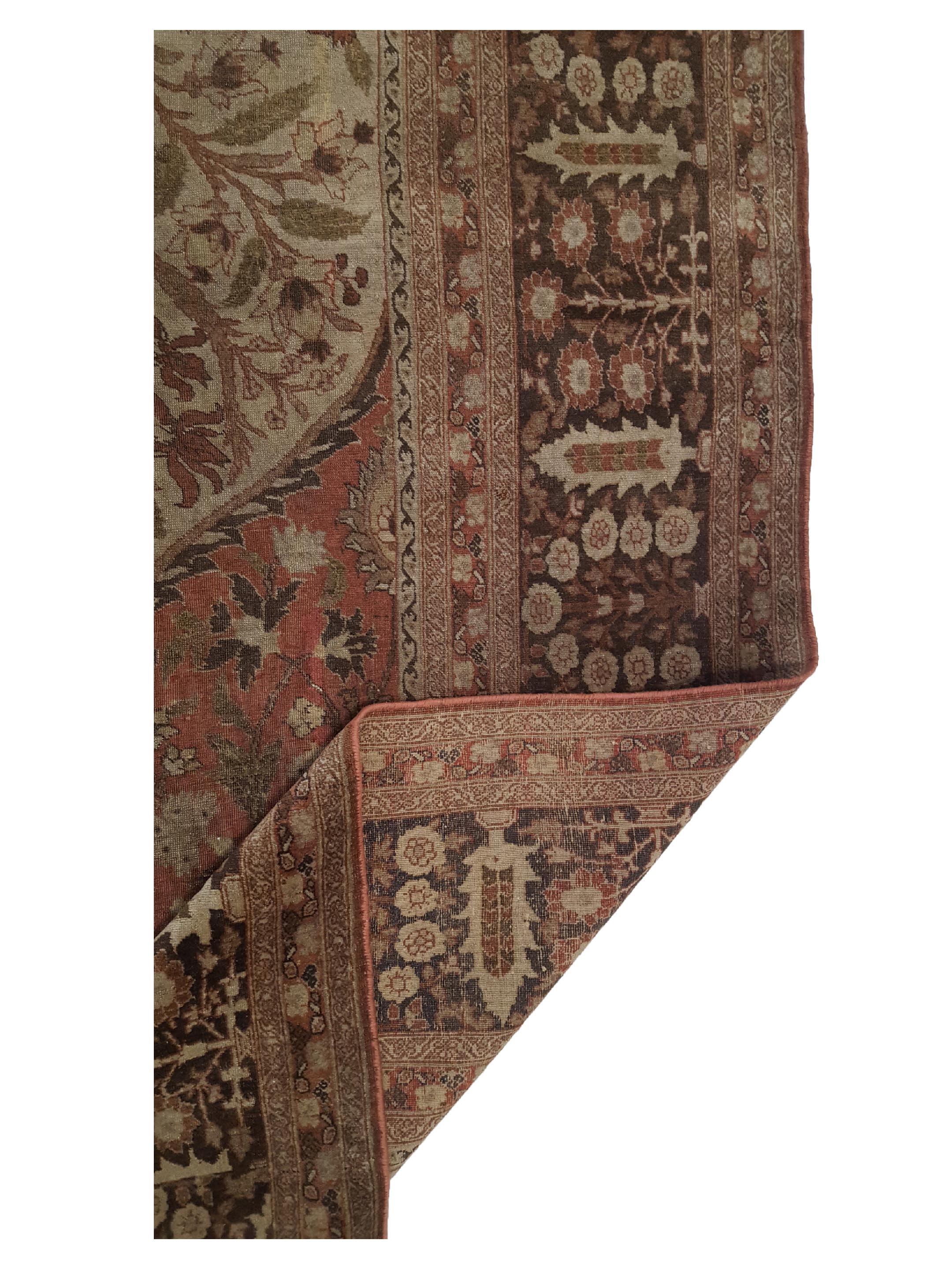 Antique Tabriz Camel 10x14 - Image 3 of 6