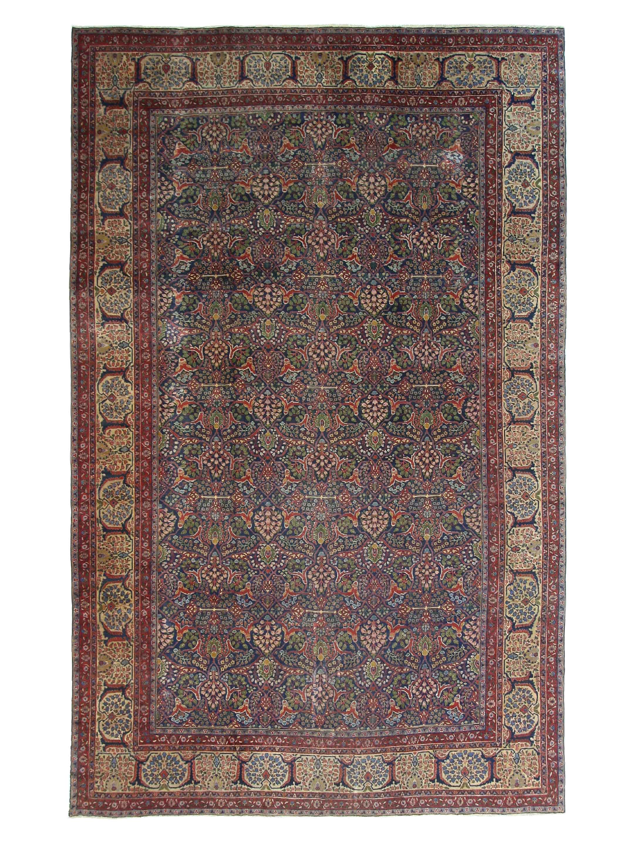 Antique Tabriz Blue 11x18