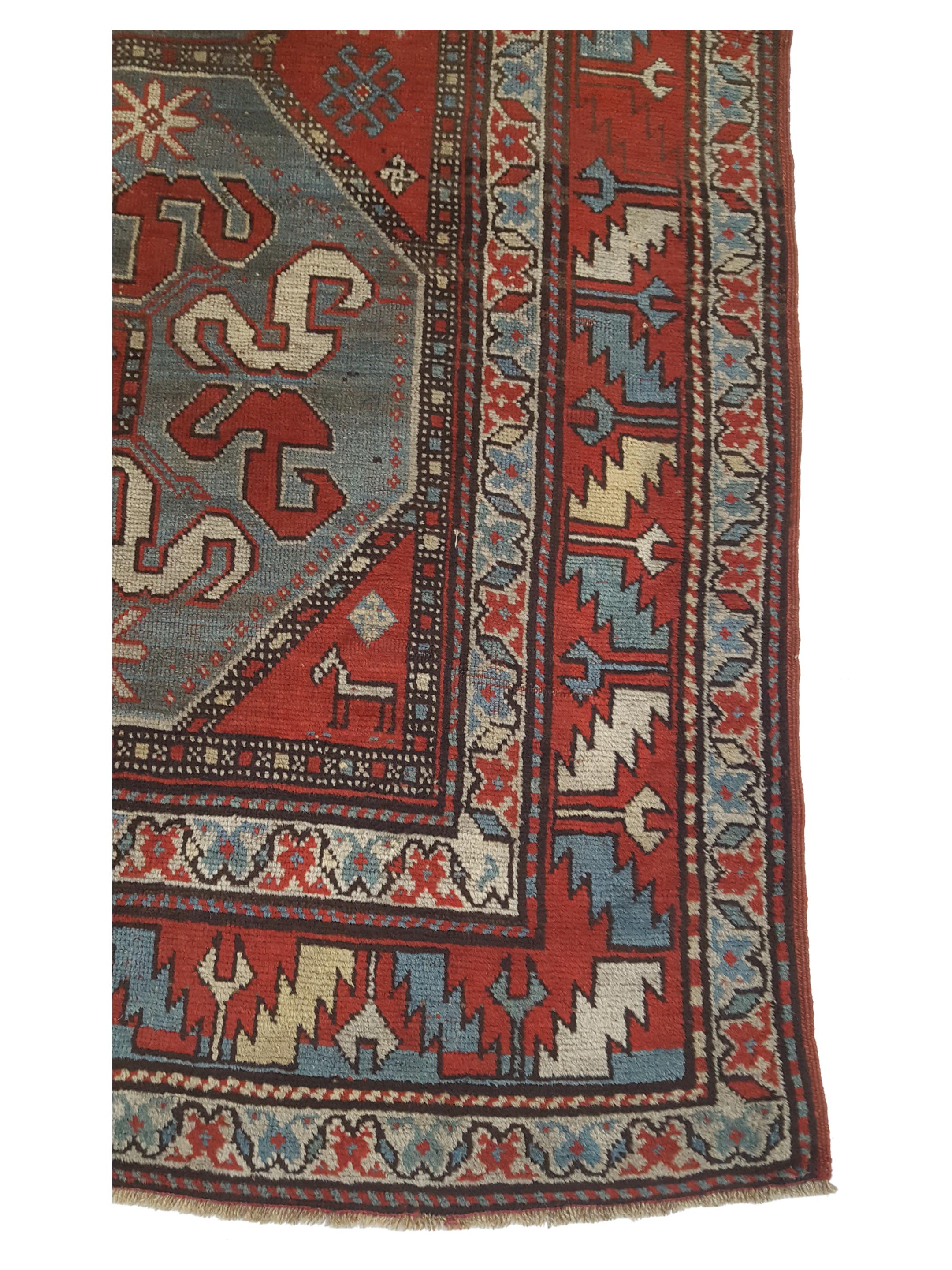 Antique Lankaran Rust 4x7 - Image 4 of 6