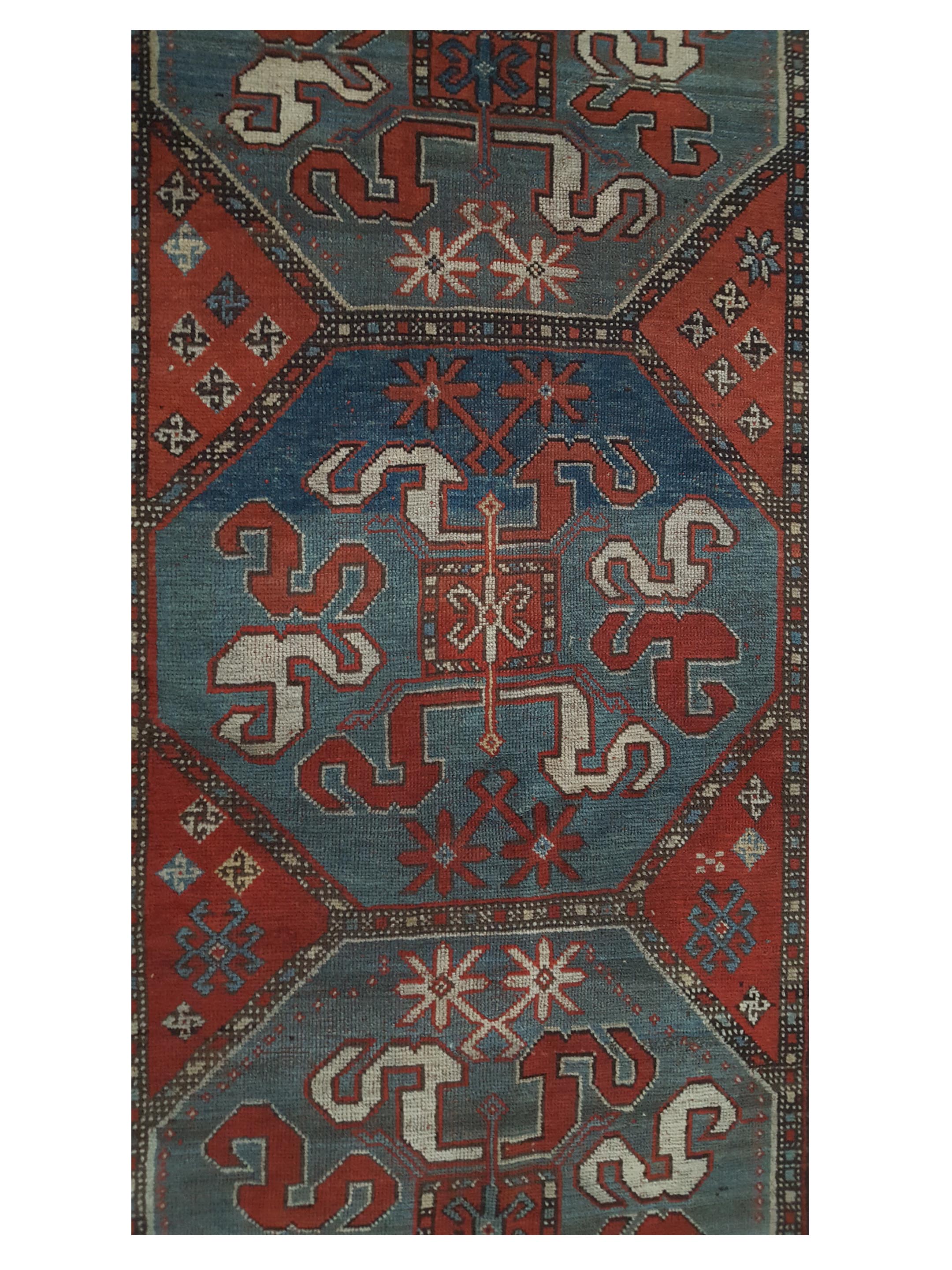 Antique Lankaran Rust 4x7 - Image 5 of 6