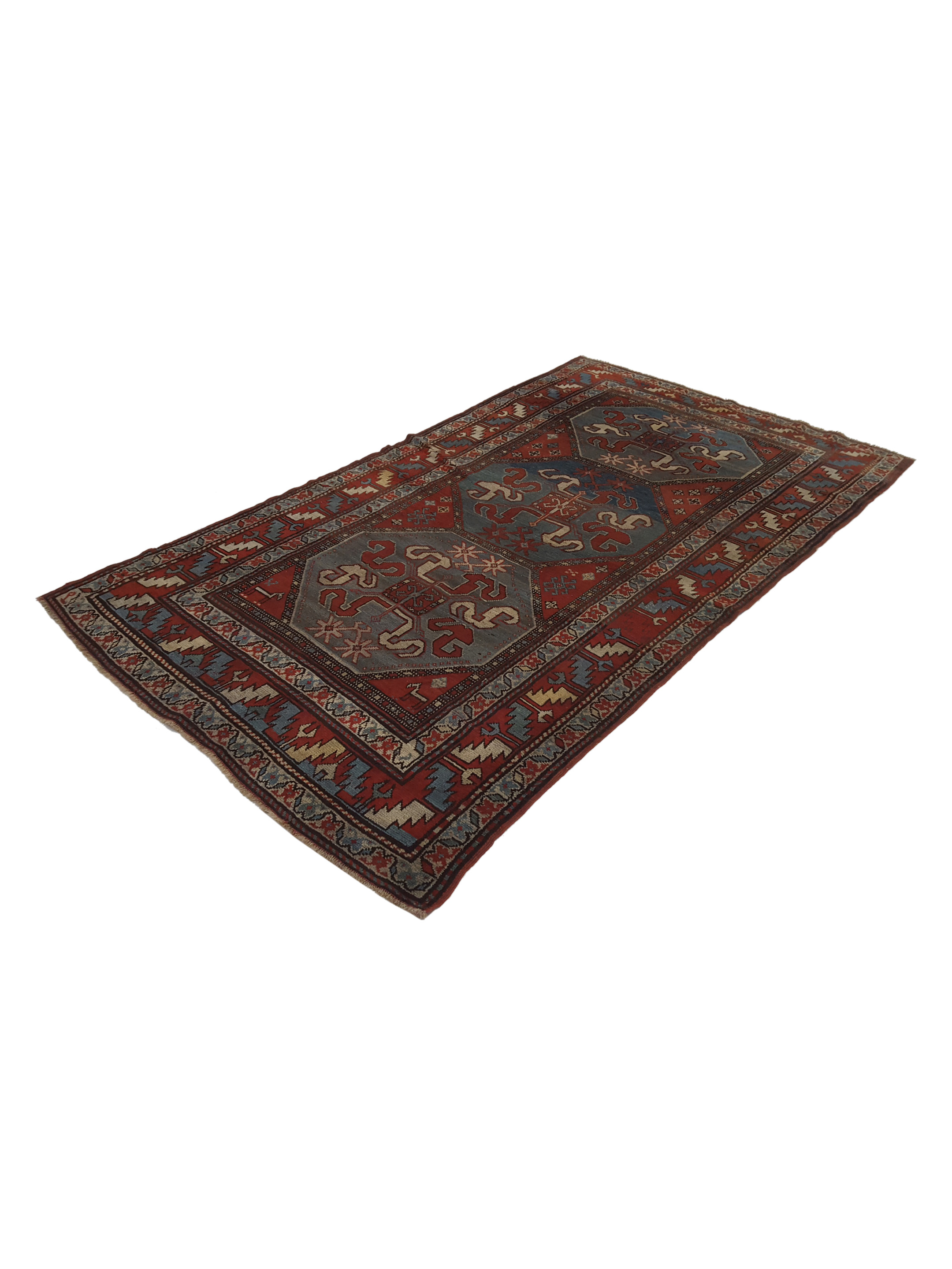 Antique Lankaran Rust 4x7 - Image 6 of 6