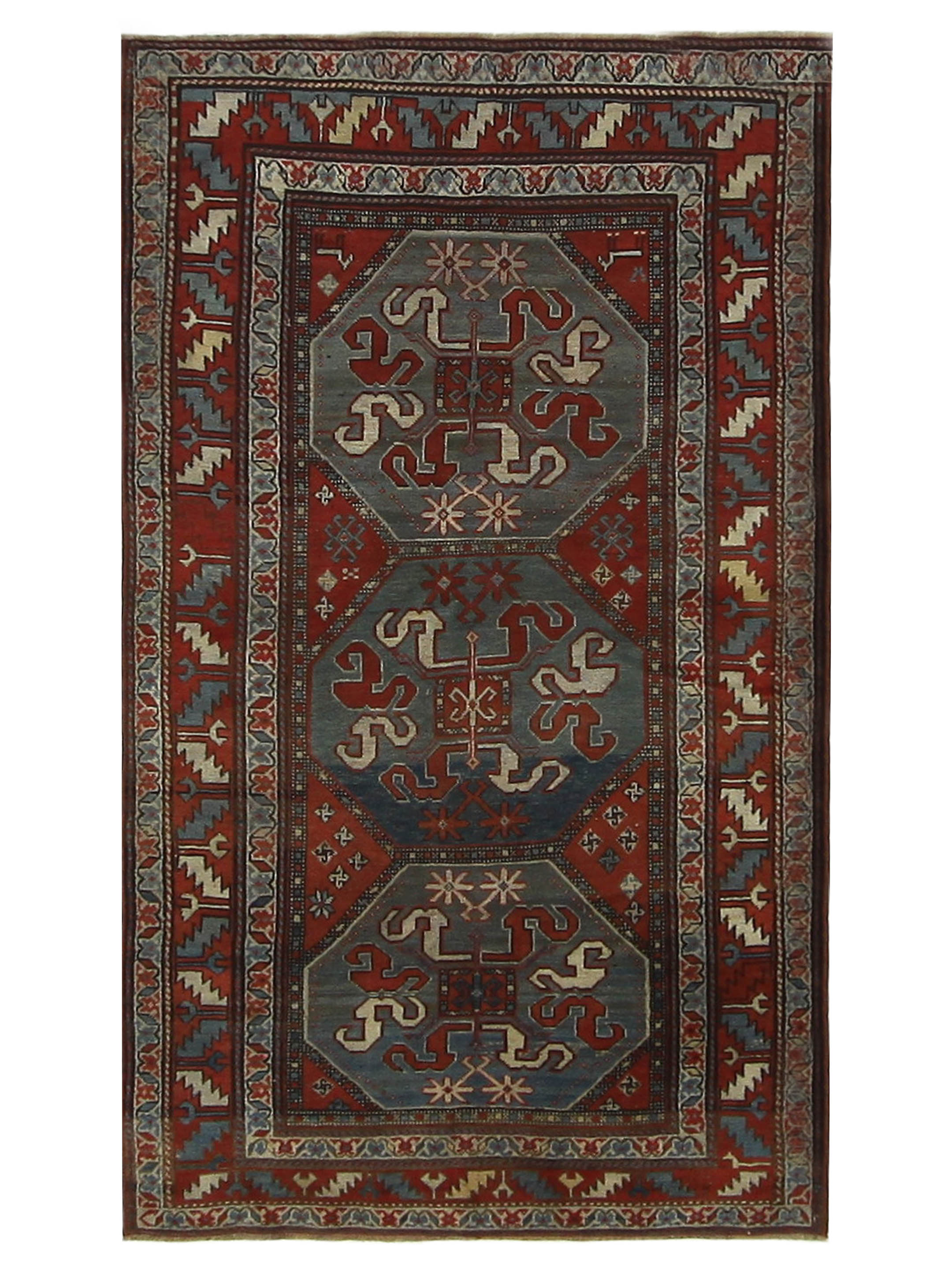 Antique Lankaran Rust 4x7
