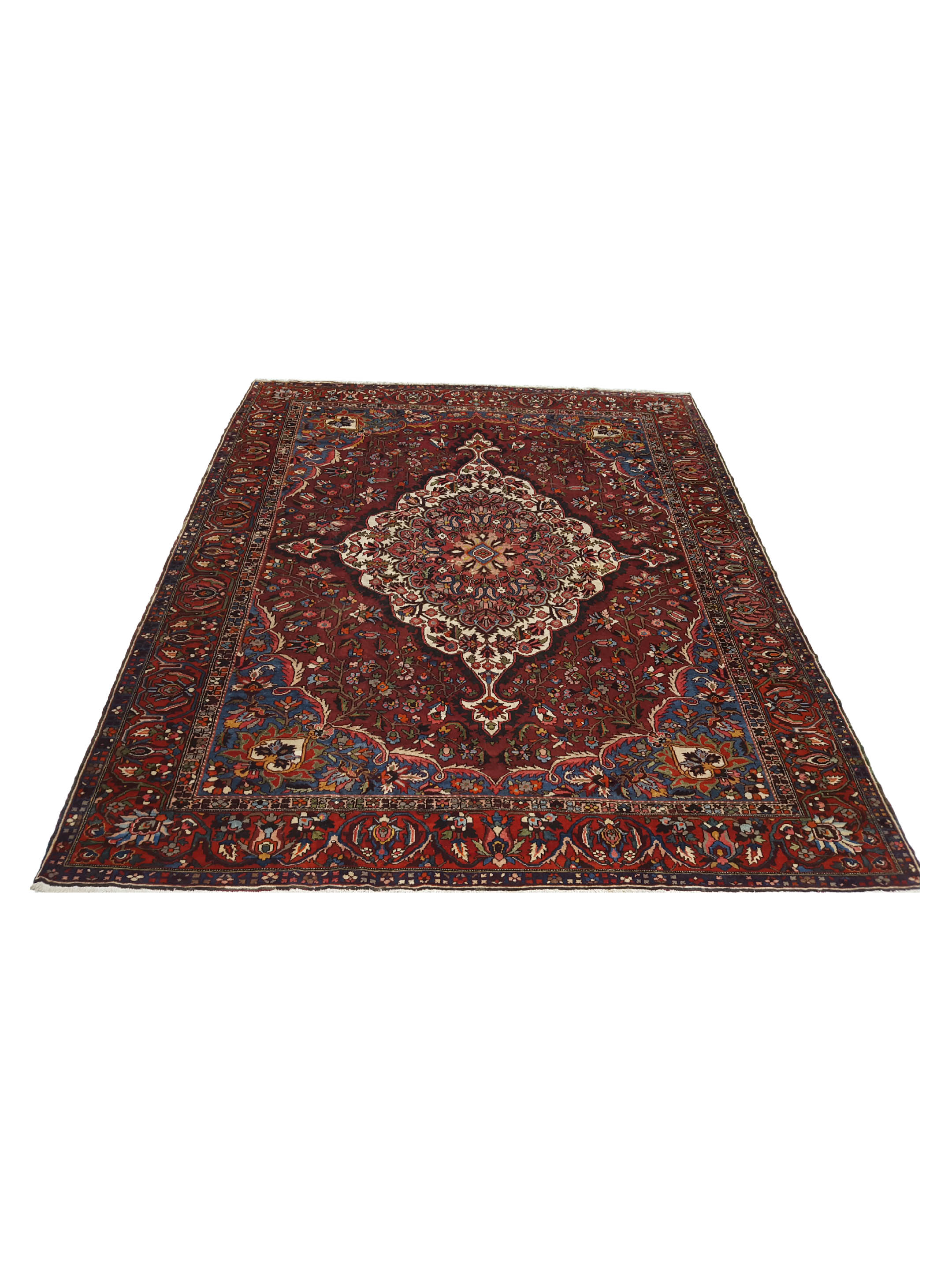 Antique Bakhtiyari Rust 13x16 - Image 2 of 6