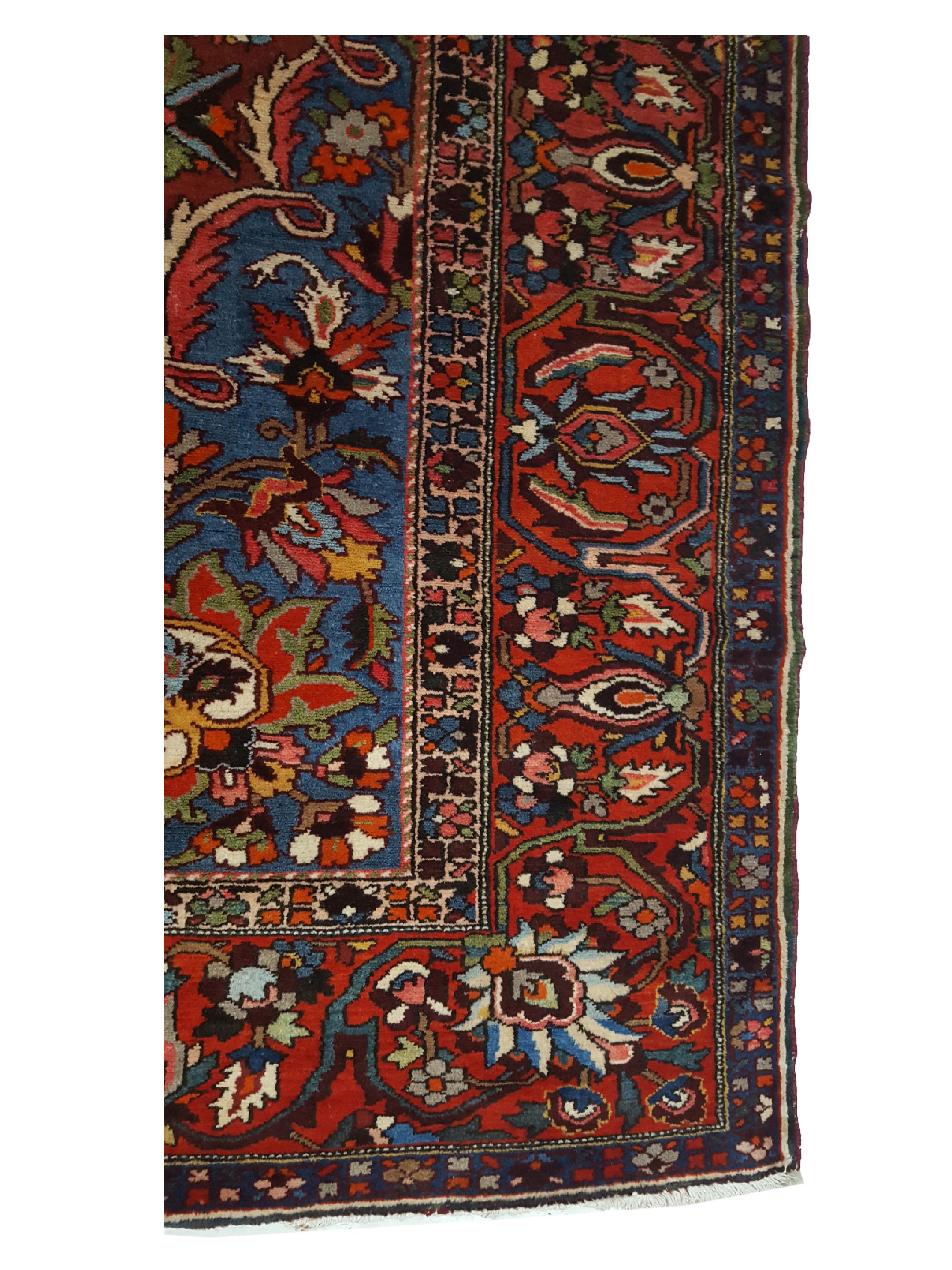 Antique Bakhtiyari Rust 13x16 - Image 4 of 6