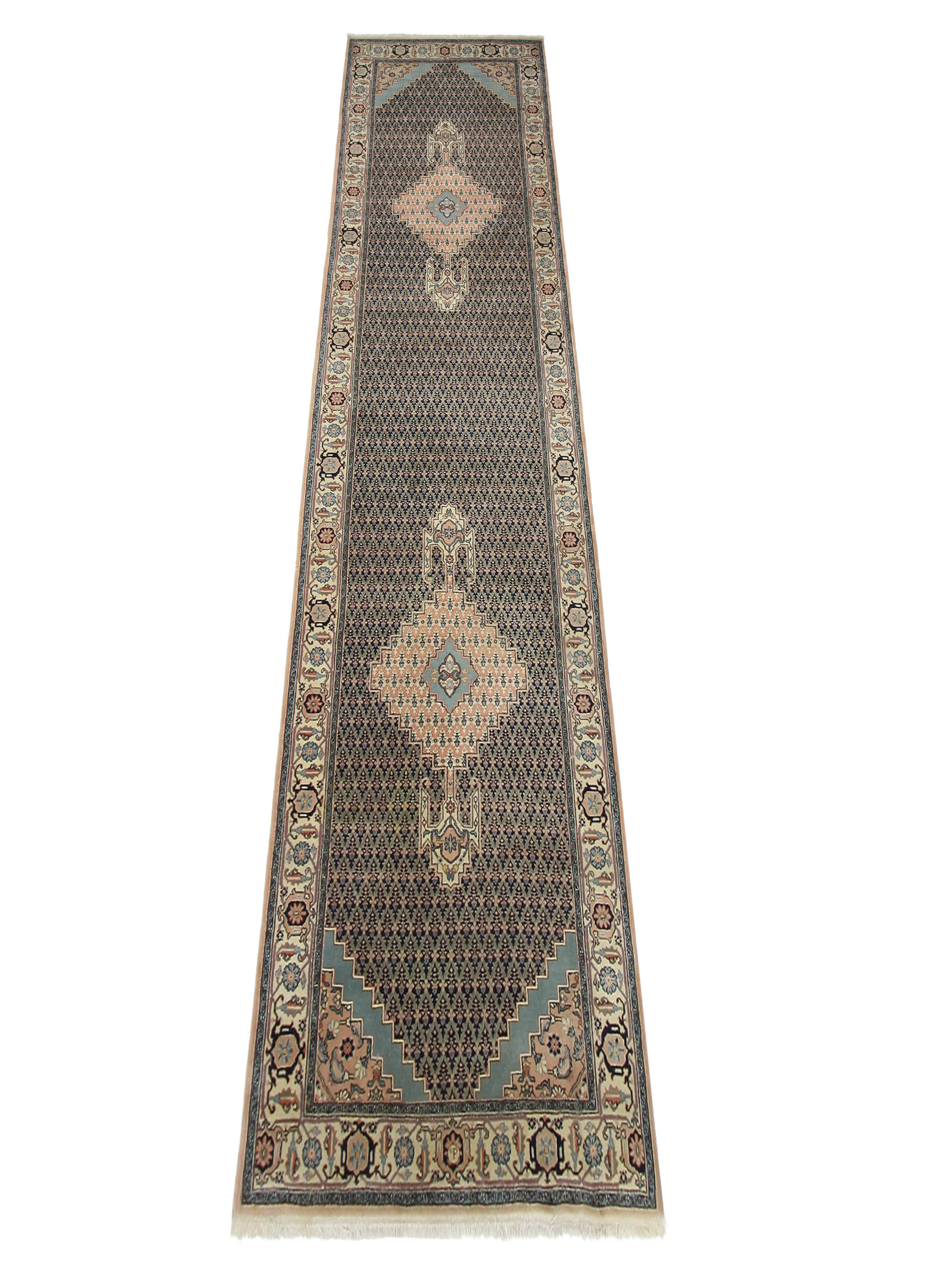 Bucharest Hand Knotted Navy 6x20 - Image 2 of 6