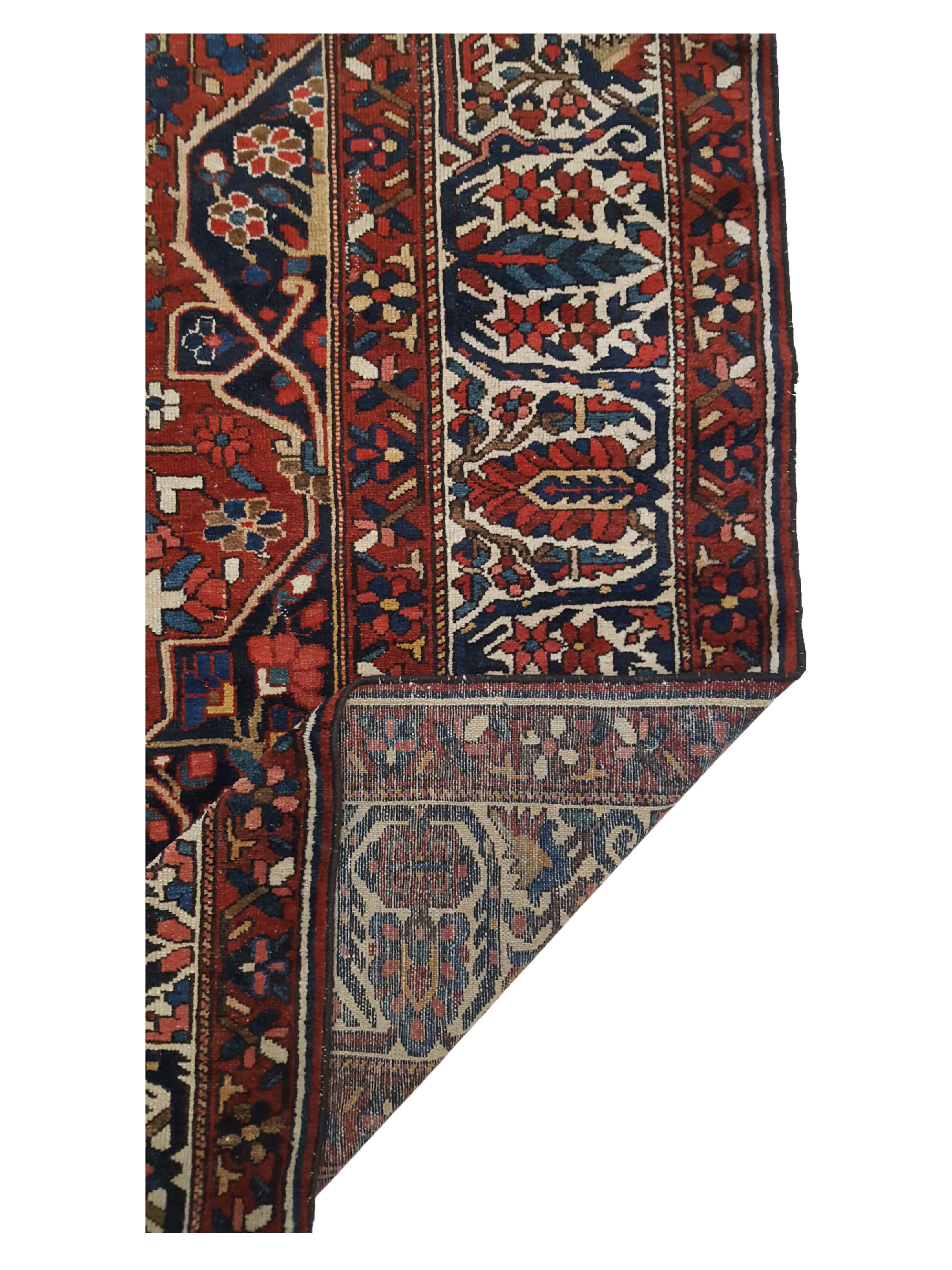 Antique Bakhtiyari Rust 10x18 - Image 3 of 6