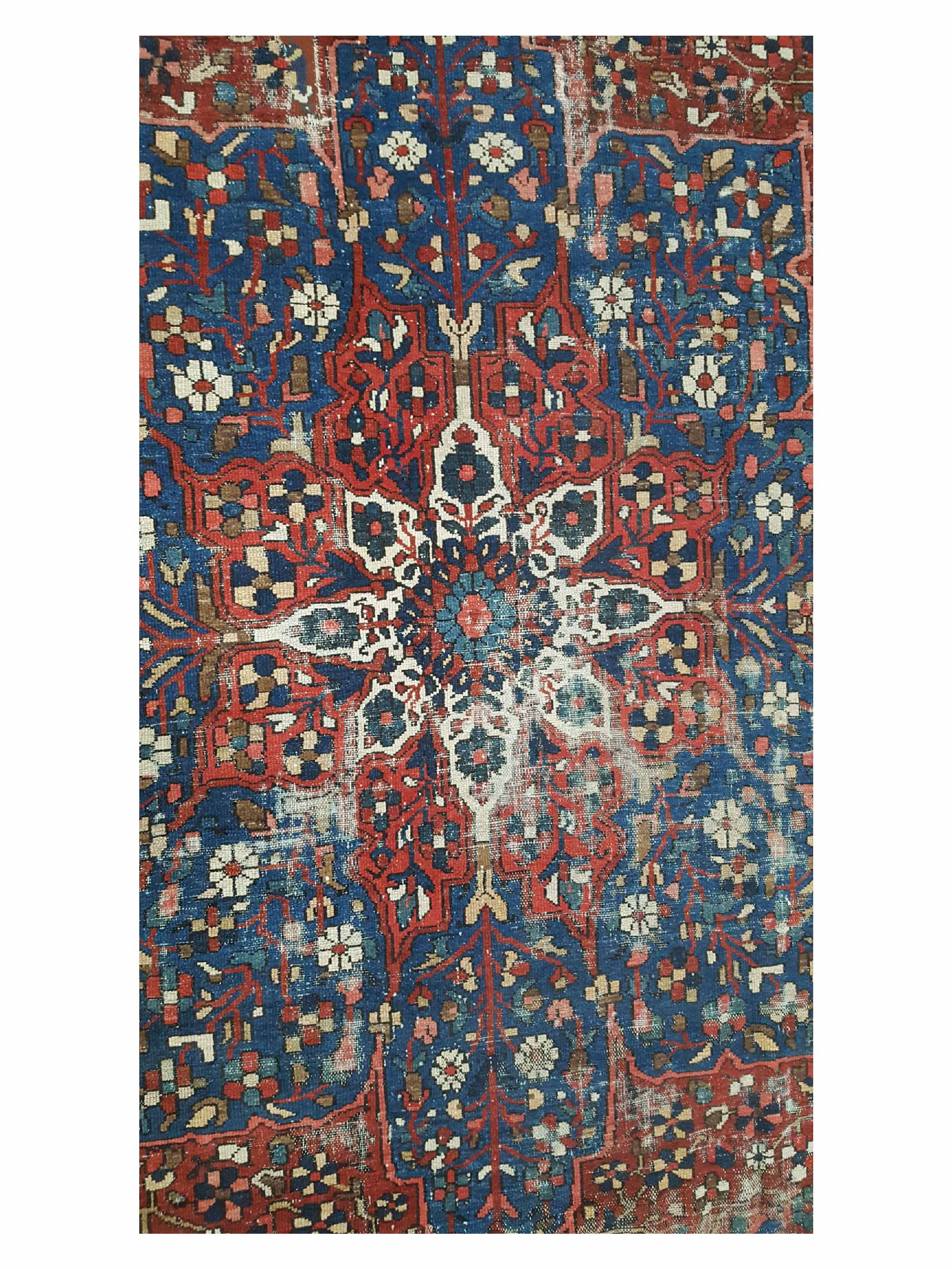 Antique Bakhtiyari Rust 10x18 - Image 5 of 6
