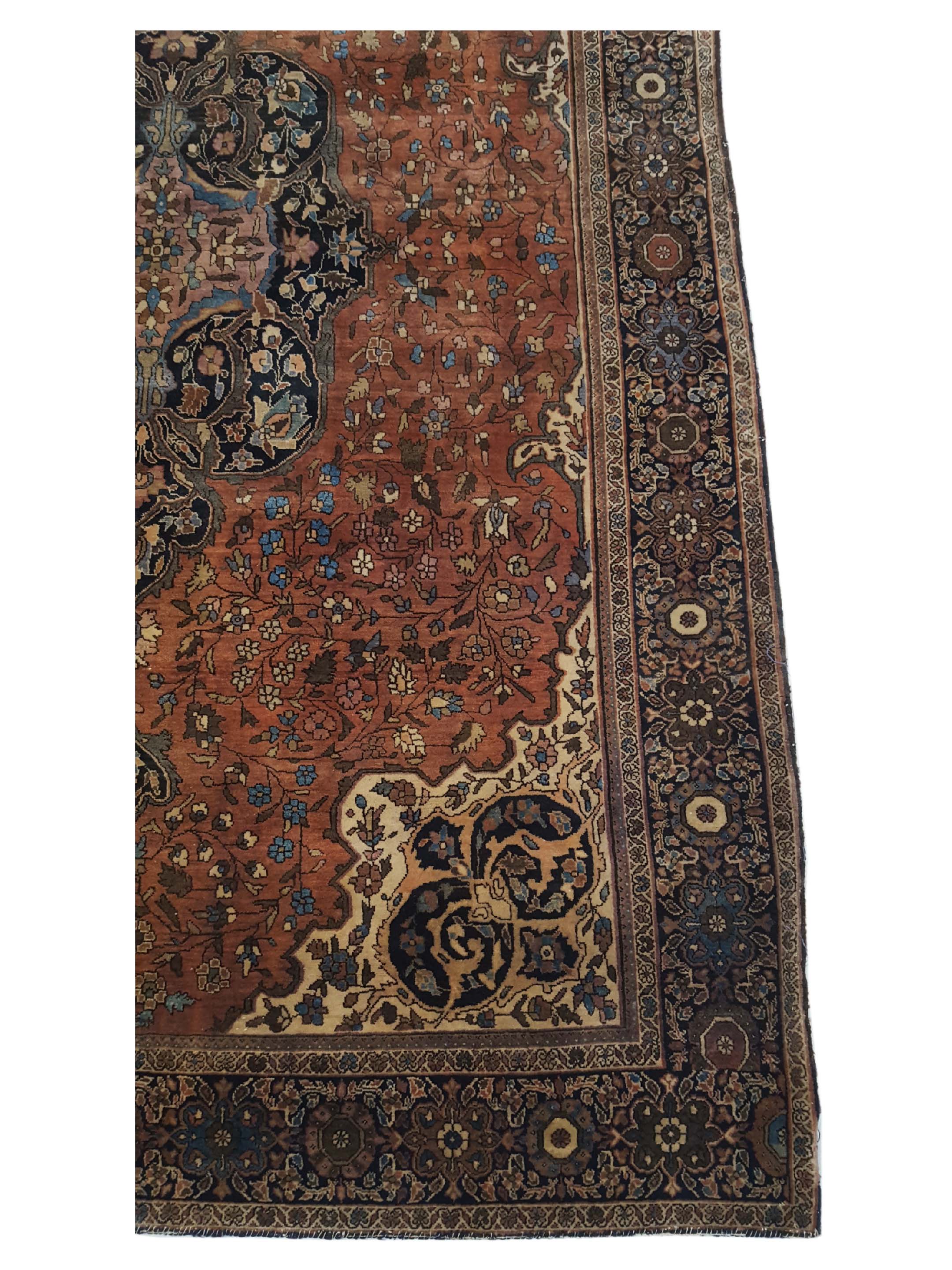 Antique Sarouk Sienna 5x7 - Image 4 of 6