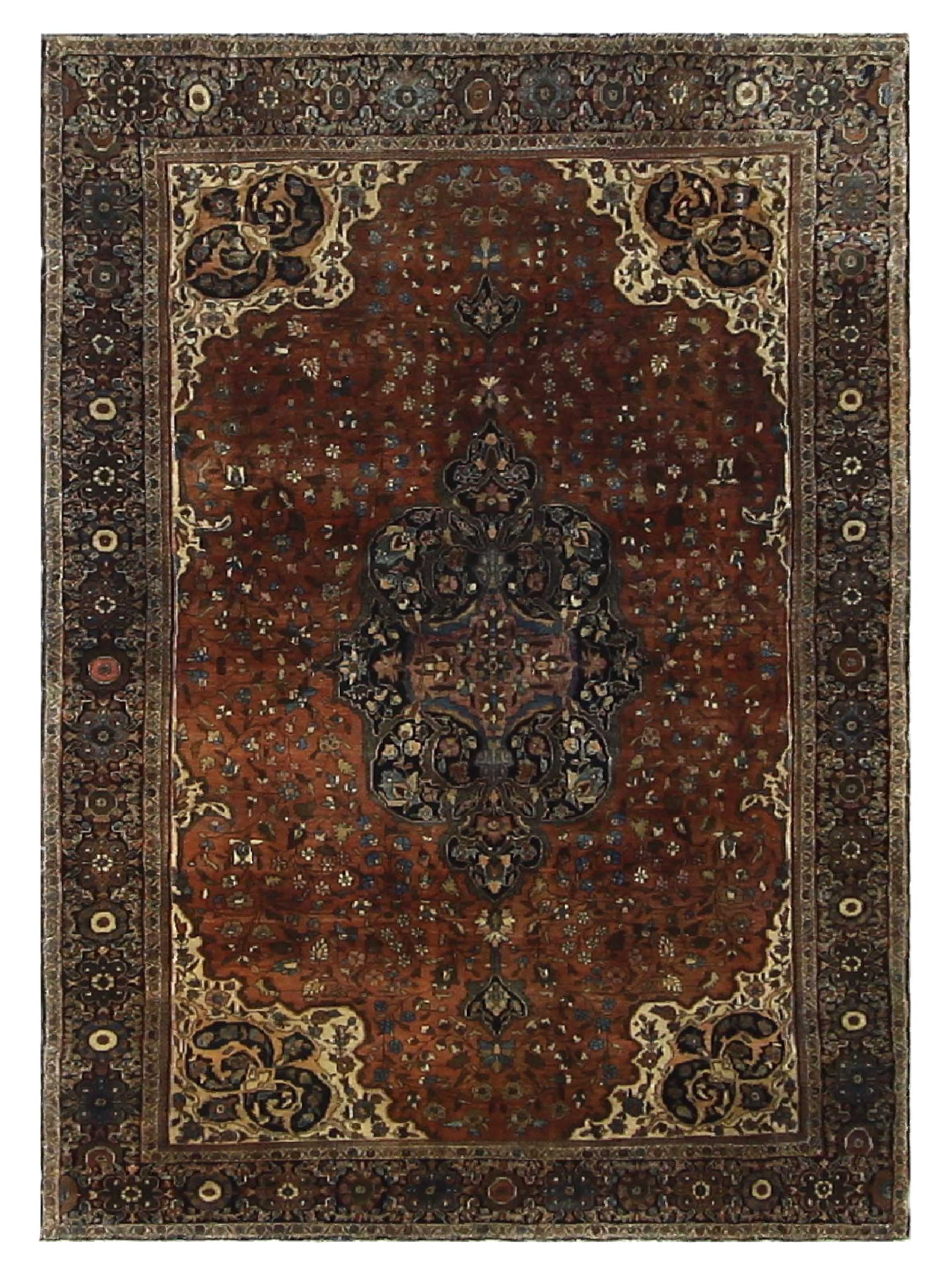 Antique Sarouk Sienna 5x7