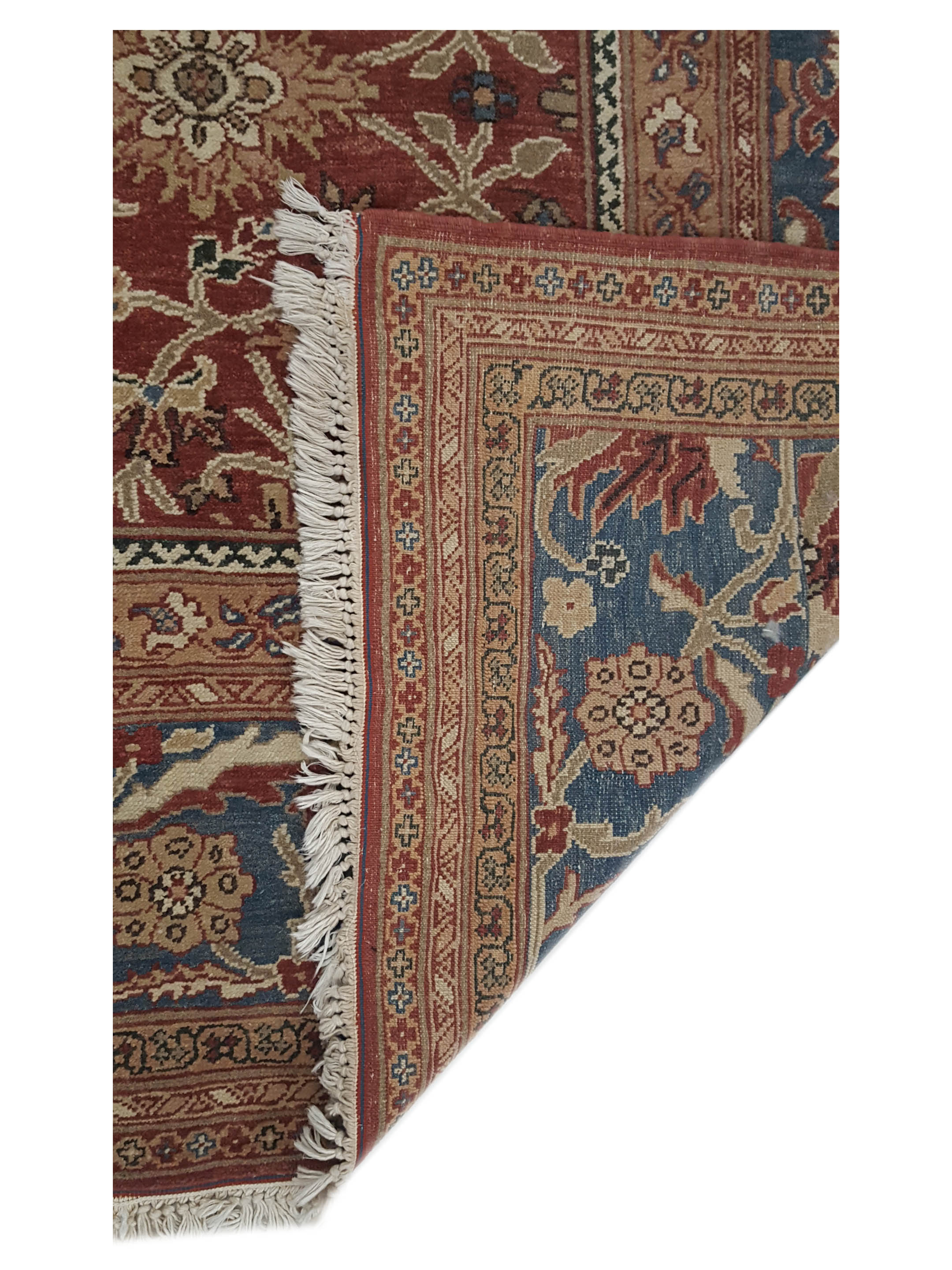 Ushak Hand Knotted Burgundy 9x12 - Image 3 of 6