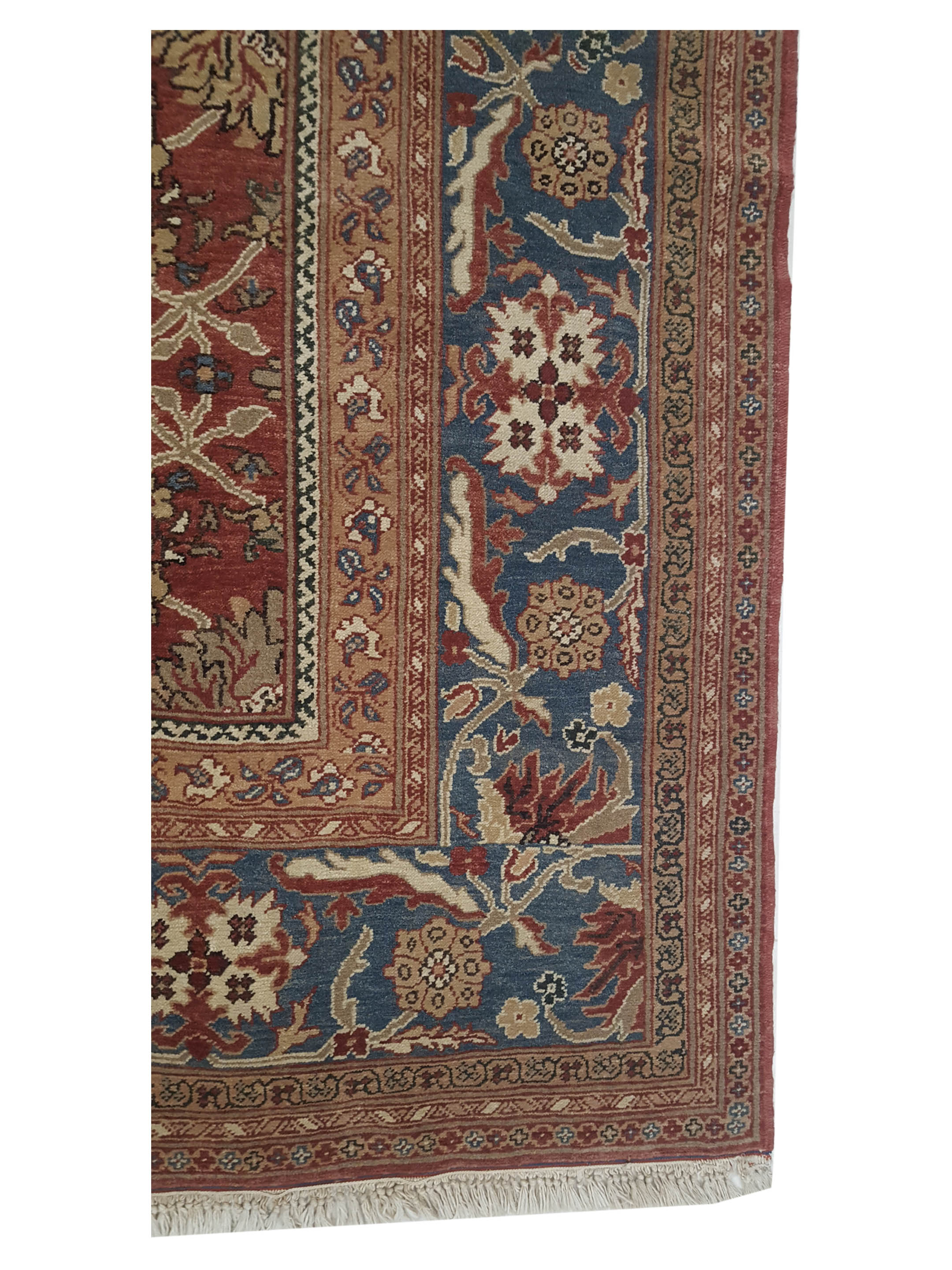 Ushak Hand Knotted Burgundy 9x12 - Image 4 of 6