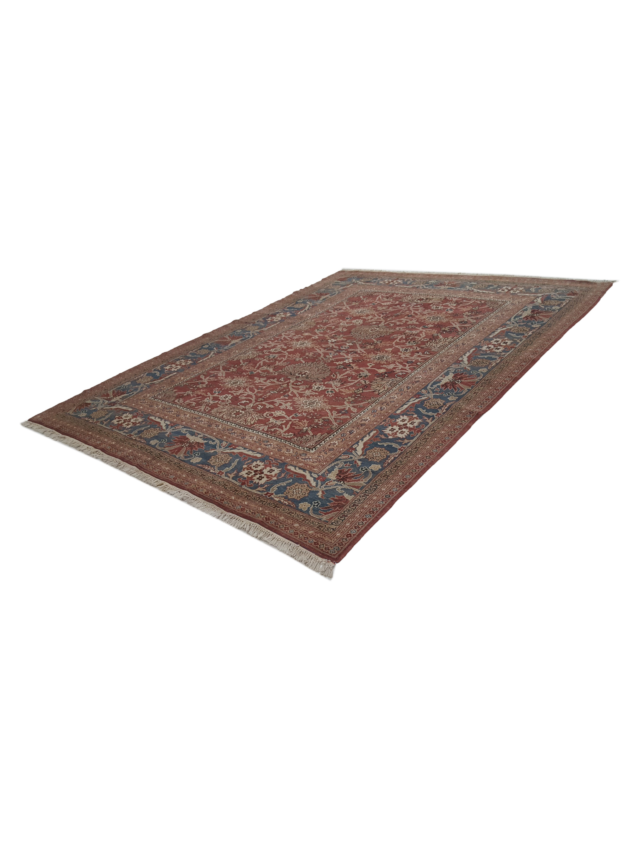 Ushak Hand Knotted Burgundy 9x12 - Image 6 of 6