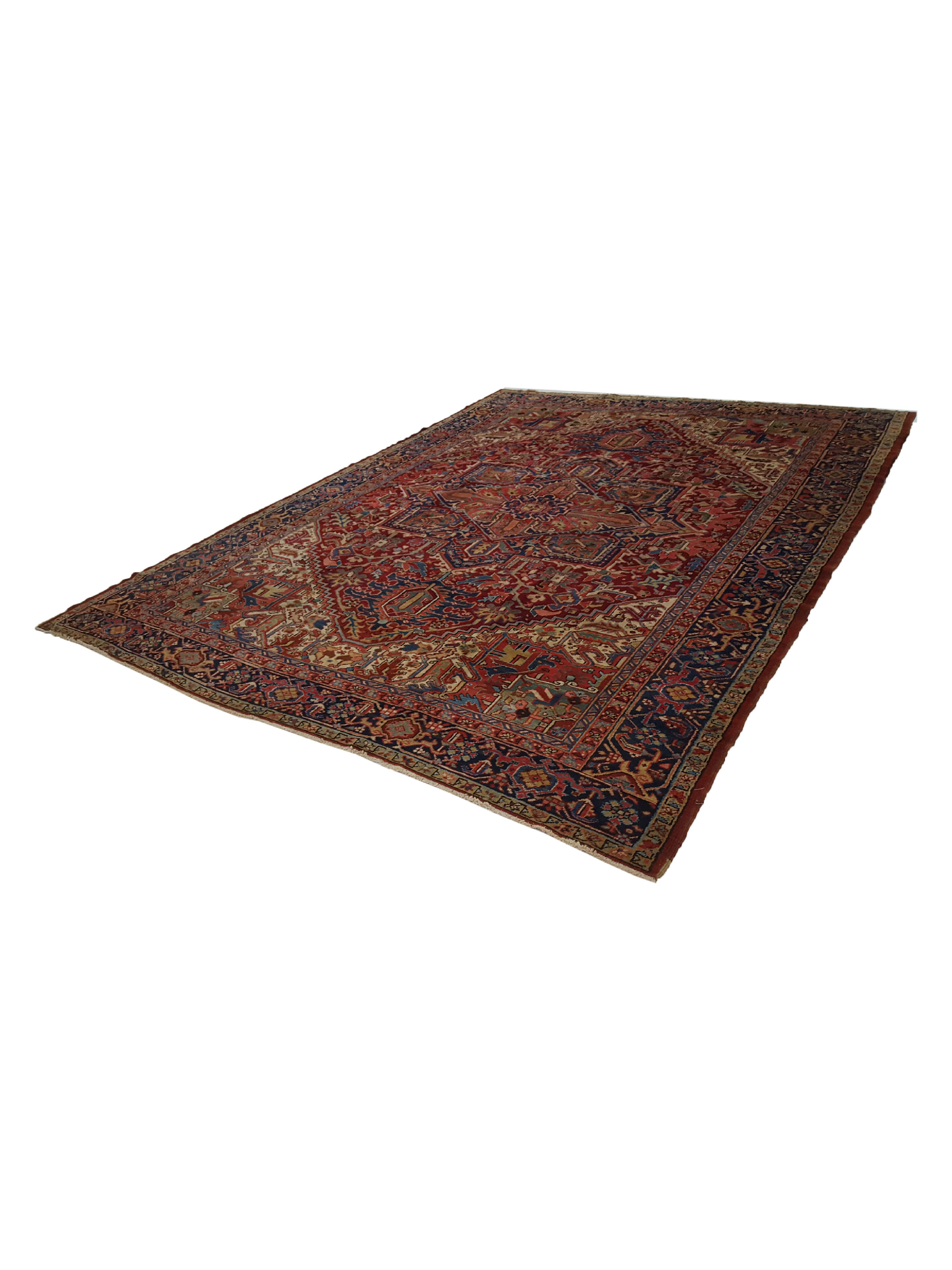 Antique Heriz Rust 9x12 - Image 6 of 6