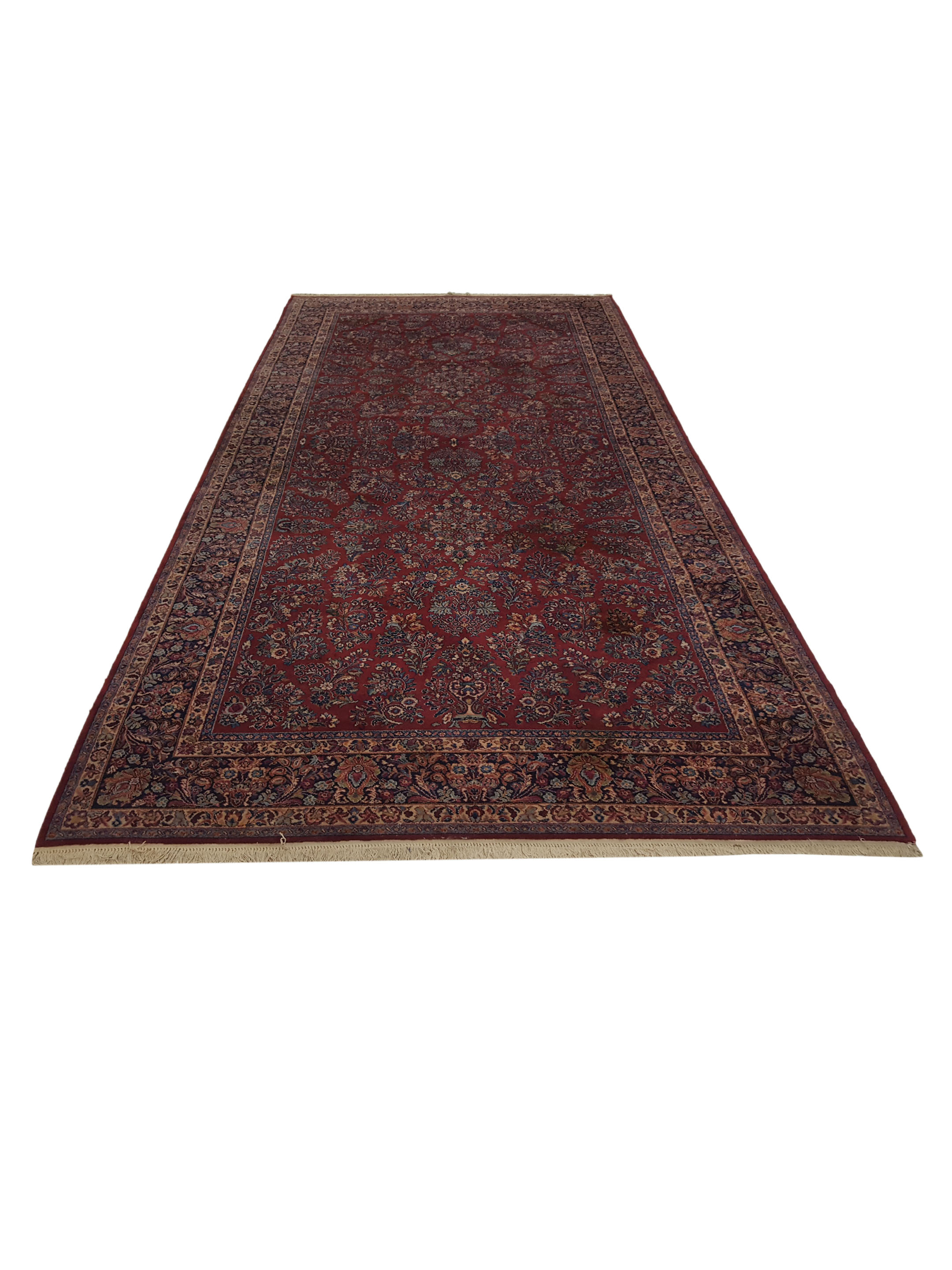Karestan Hand Knotted Red 9x18 - Image 2 of 6