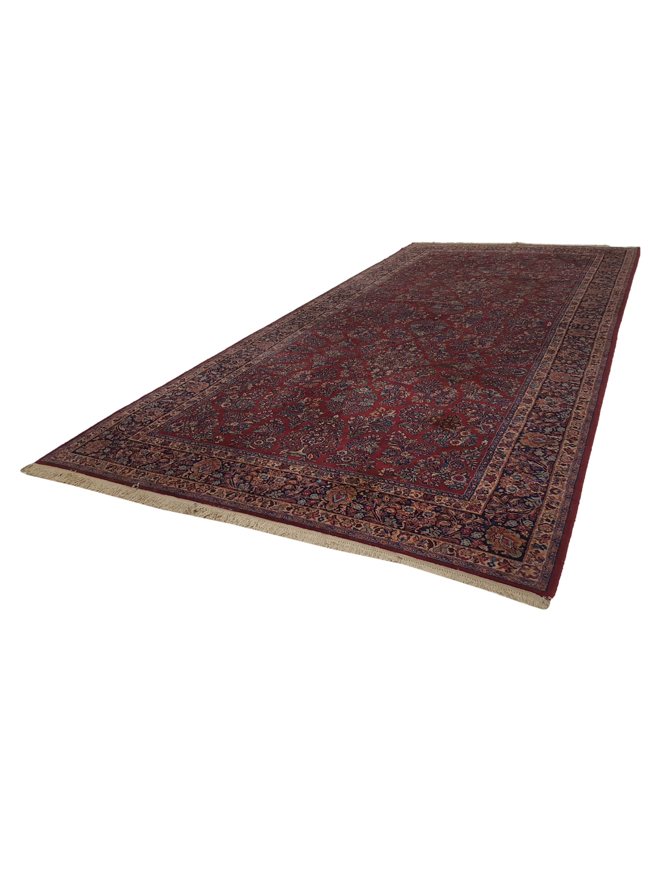 Karestan Hand Knotted Red 9x18 - Image 6 of 6