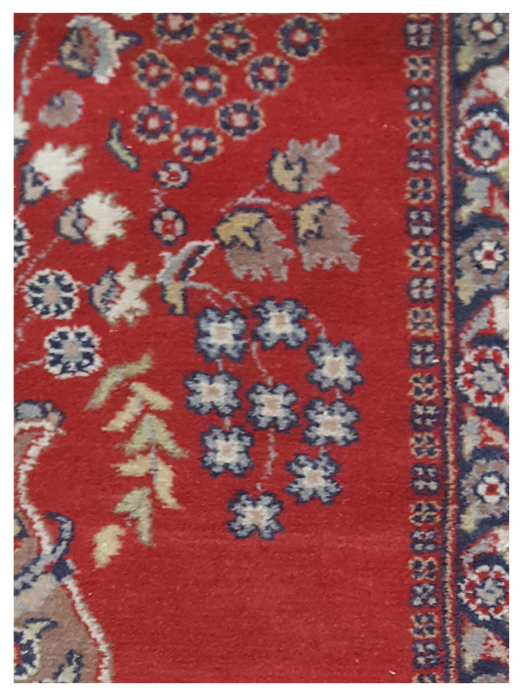Classic Hand Knotted Red 3x5 - Image 3 of 5