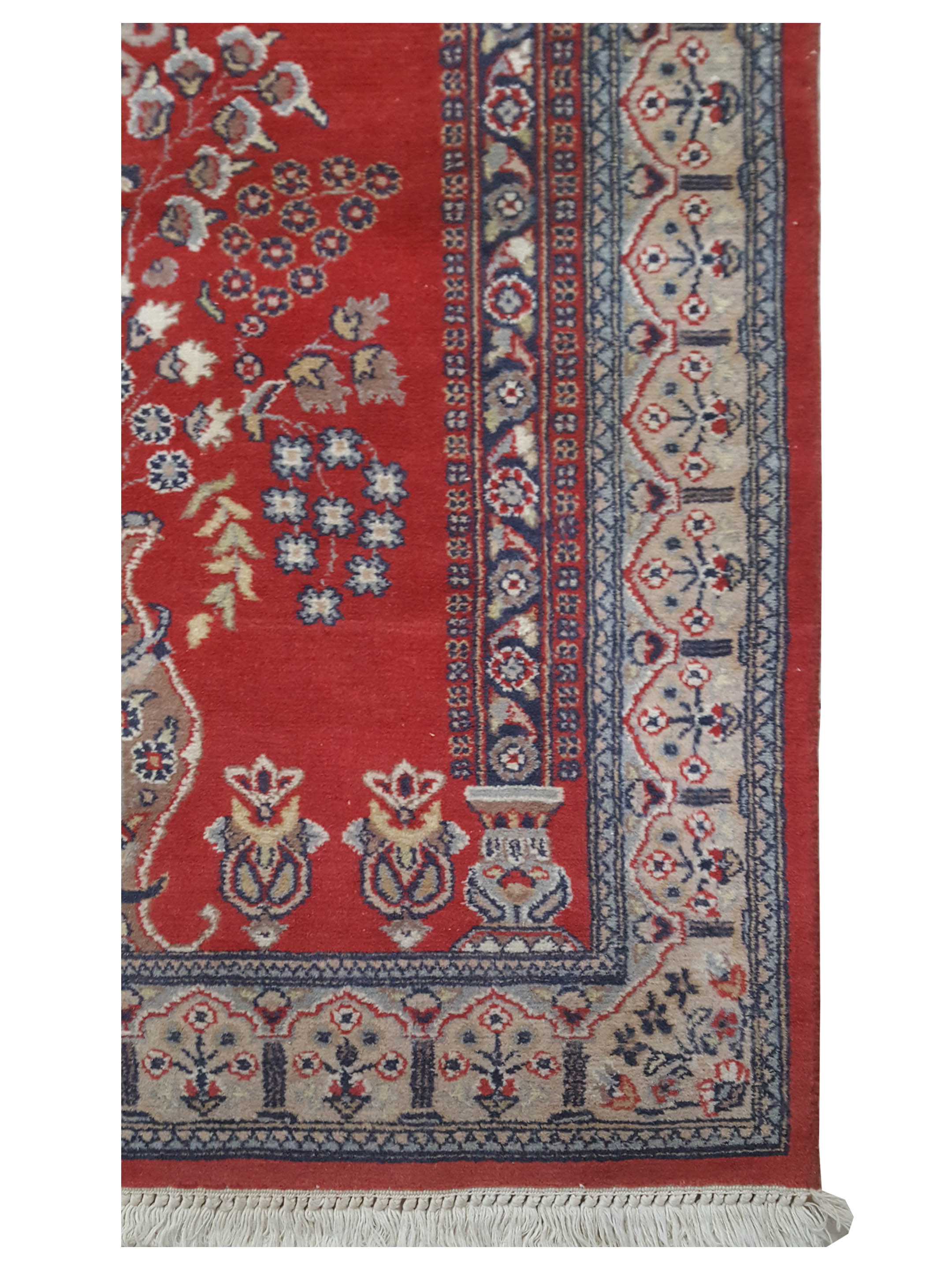 Classic Hand Knotted Red 3x5 - Image 4 of 5