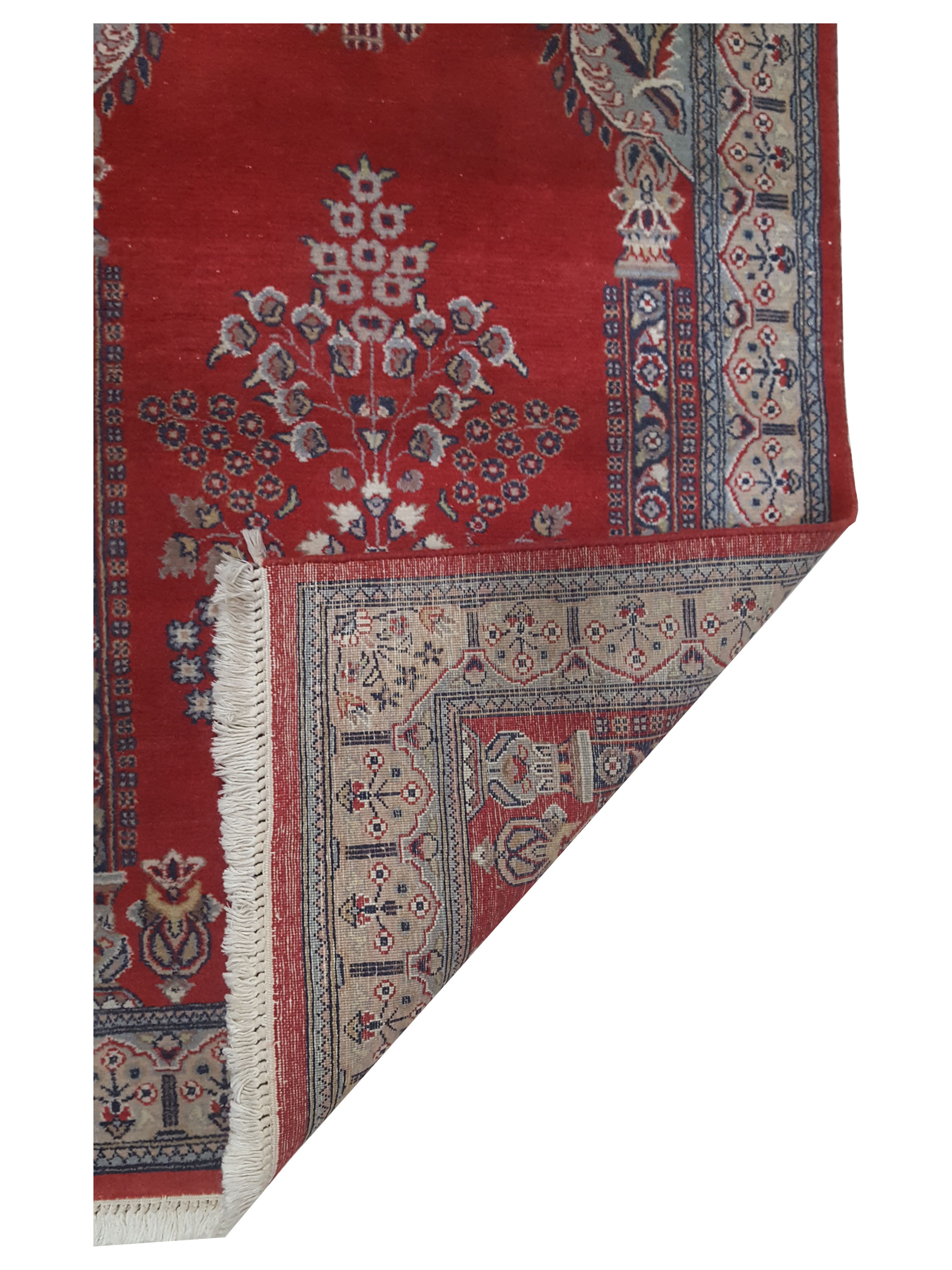 Classic Hand Knotted Red 3x5 - Image 5 of 5