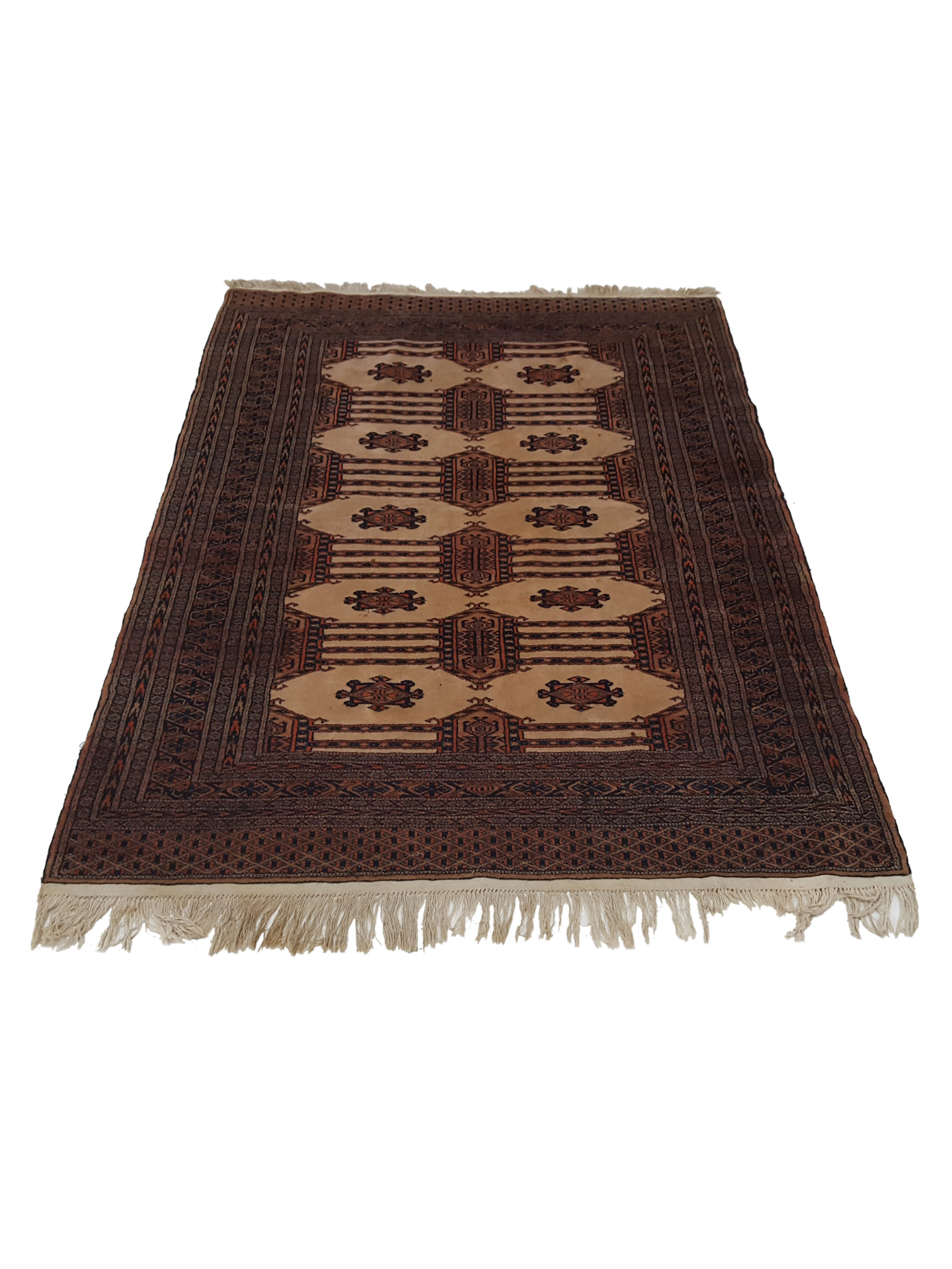 Bokhara Hand Knotted Ivory 4x6 - Image 2 of 6
