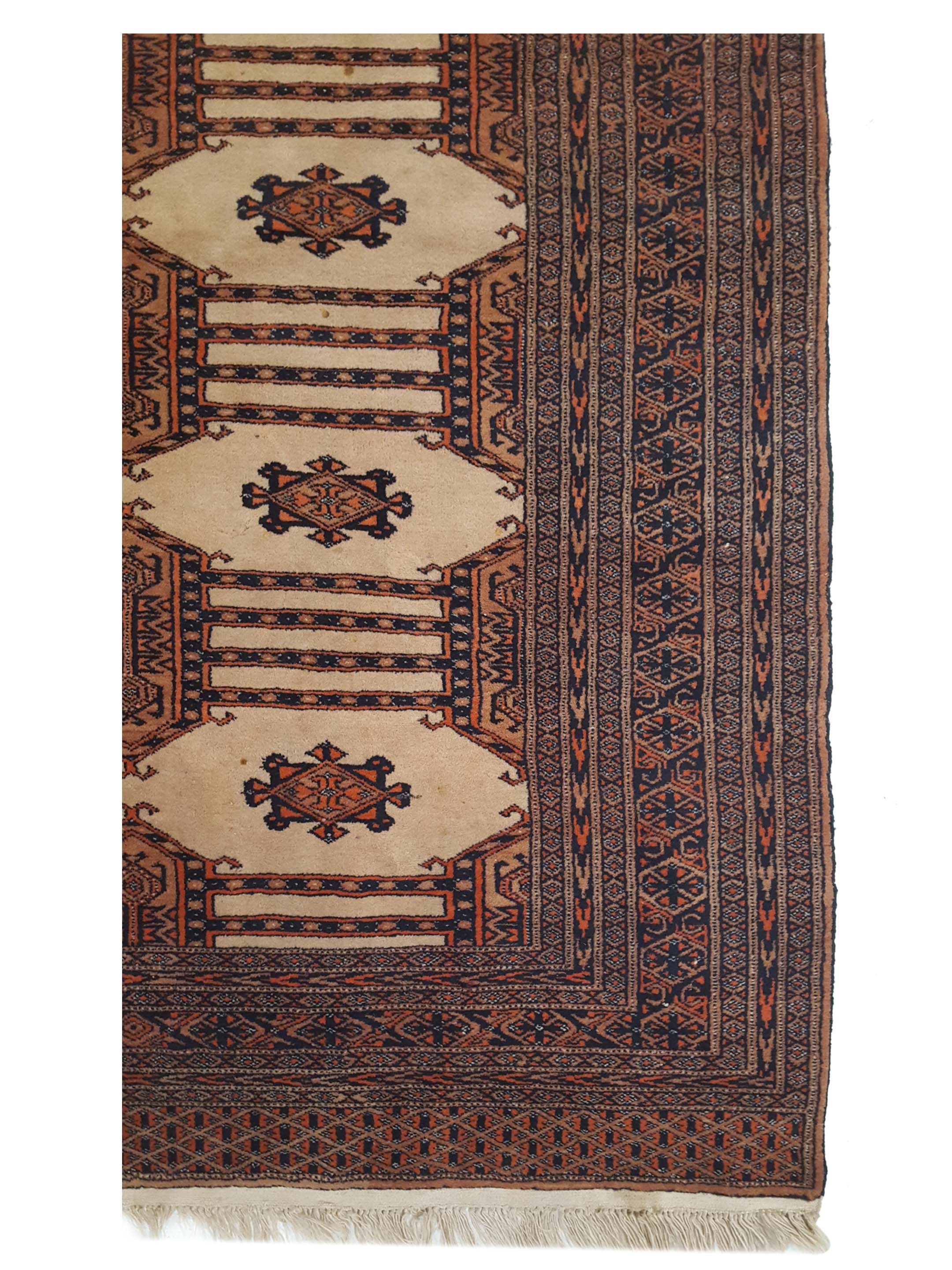 Bokhara Hand Knotted Ivory 4x6 - Image 4 of 6