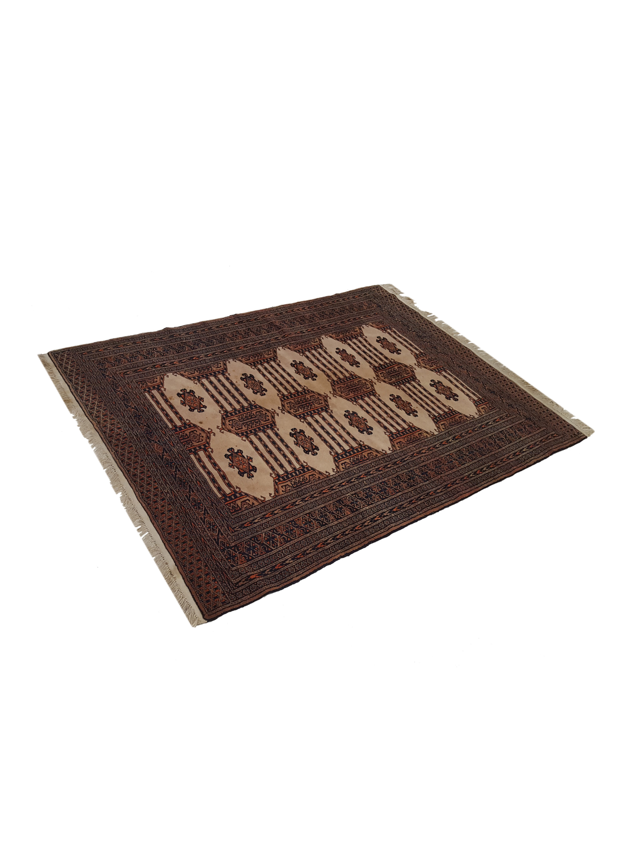 Bokhara Hand Knotted Ivory 4x6 - Image 6 of 6
