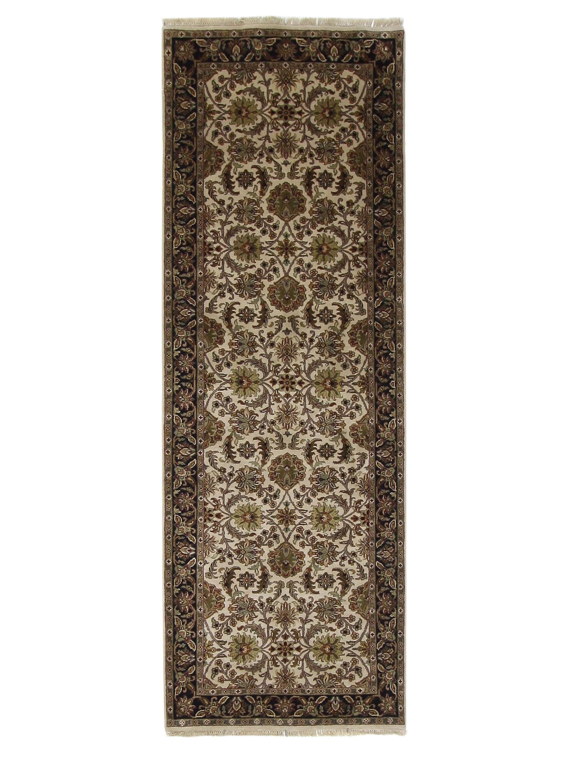 Royal Hand Knotted Ivory 4x12