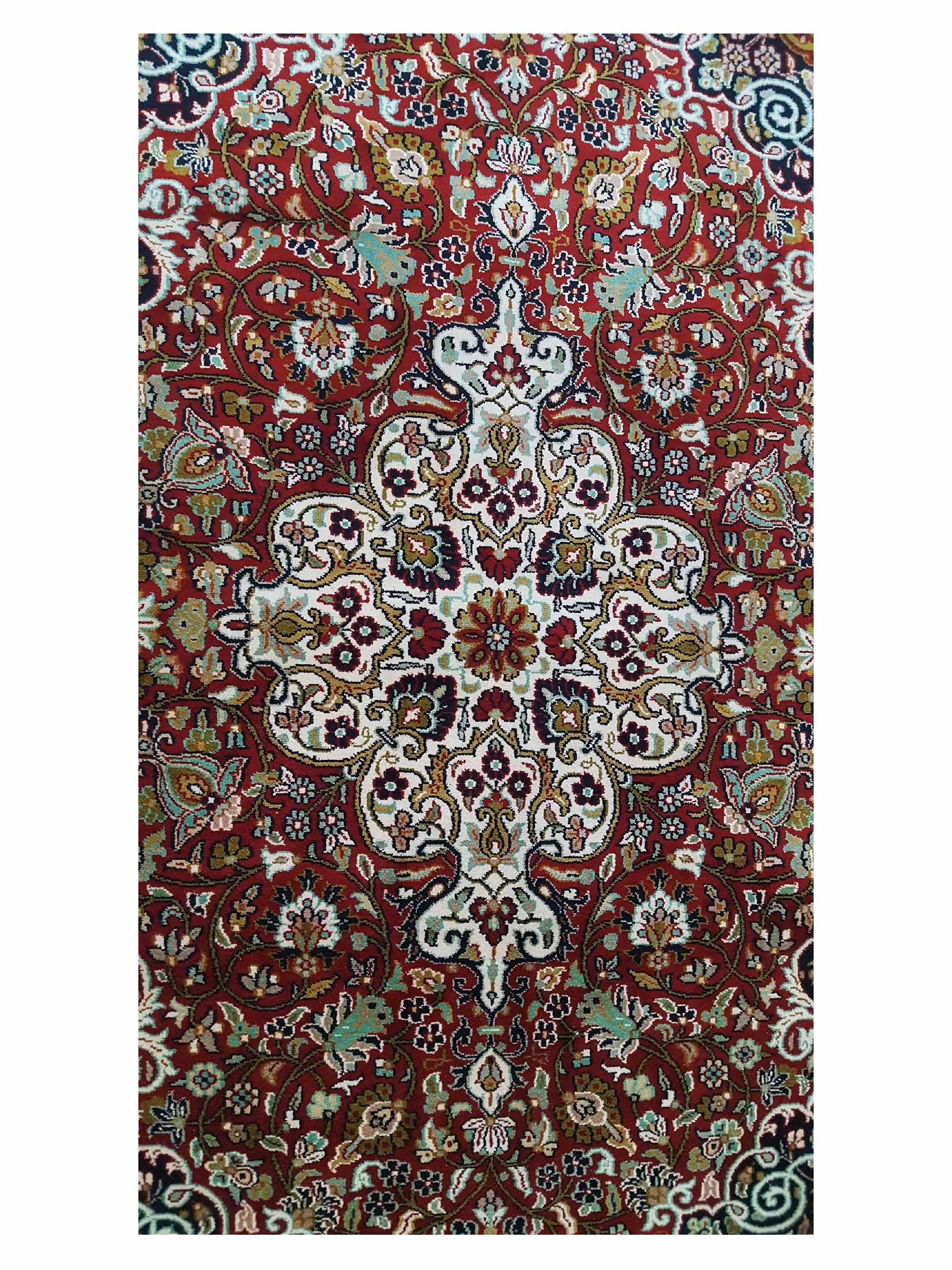 King Hand Knotted Red 3x5 - Image 5 of 6