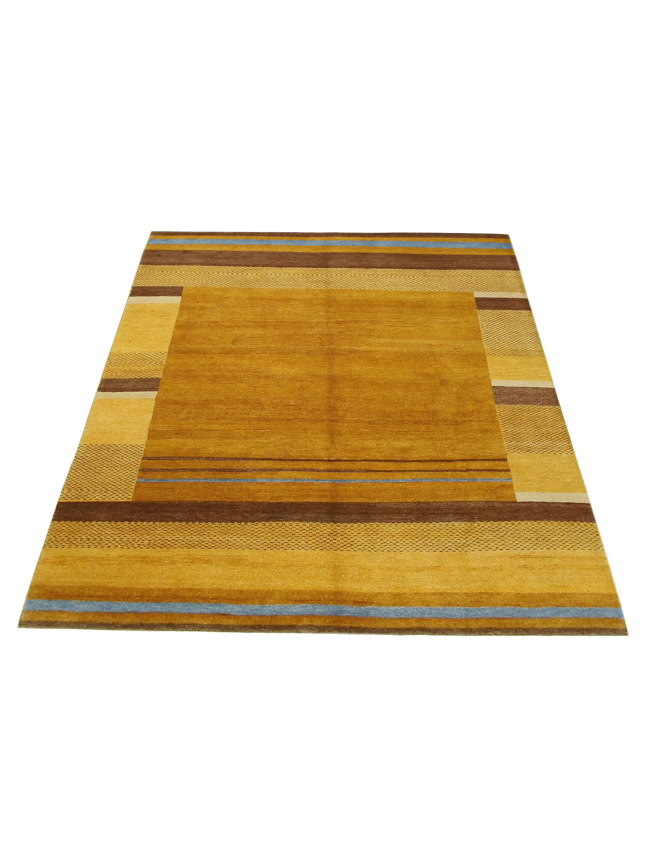 Gabbeh-In Hand Knotted Mustard 8x10 - Image 2 of 6