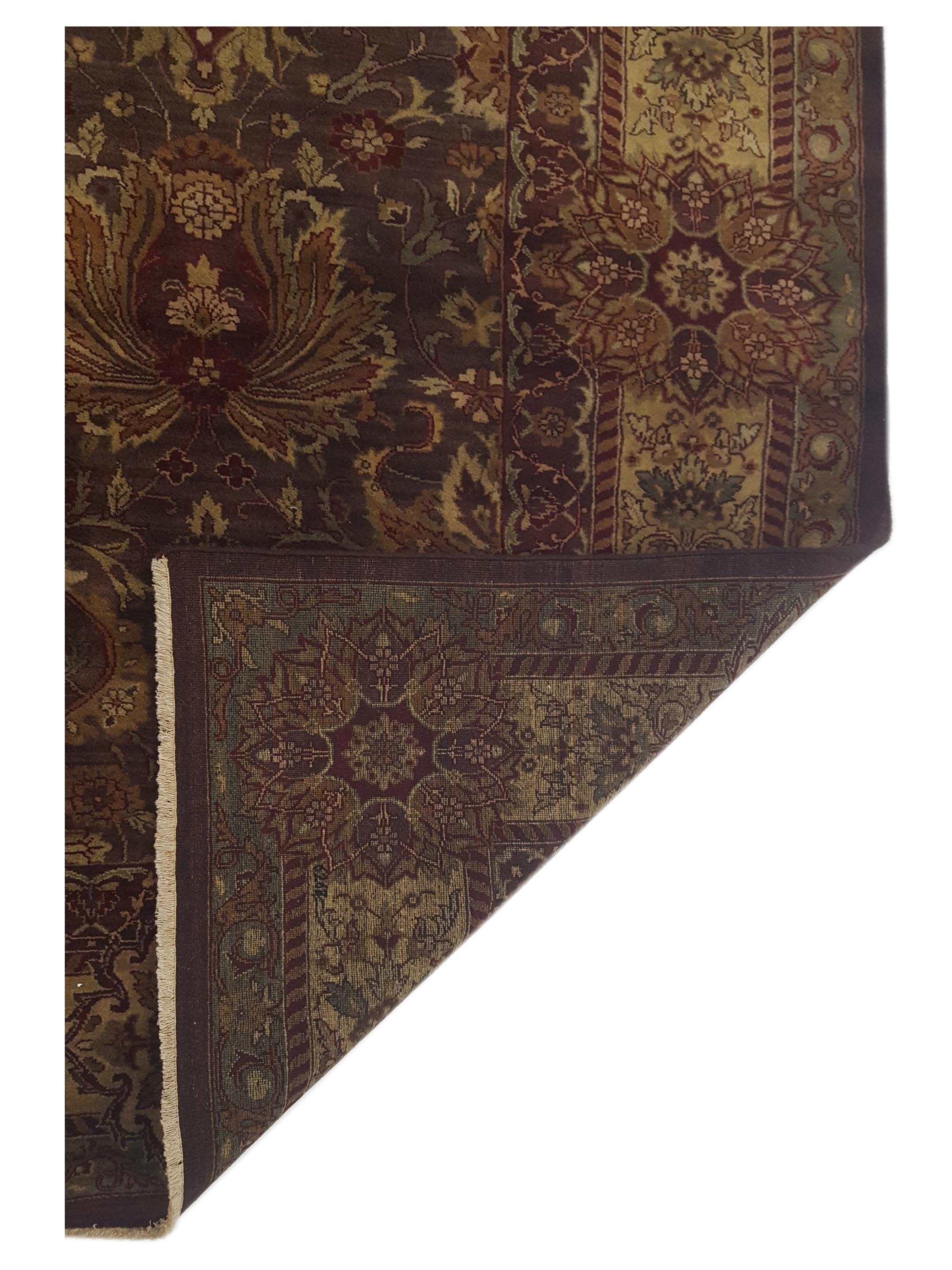 Serene Hand Knotted Brown 8x10 - Image 5 of 5