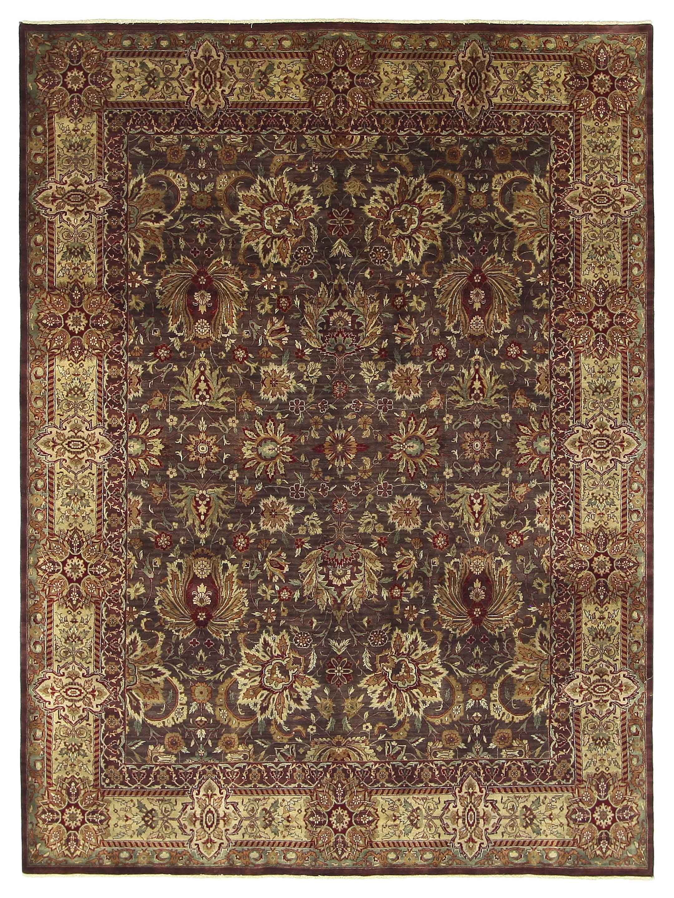 Serene Hand Knotted Brown 8x10