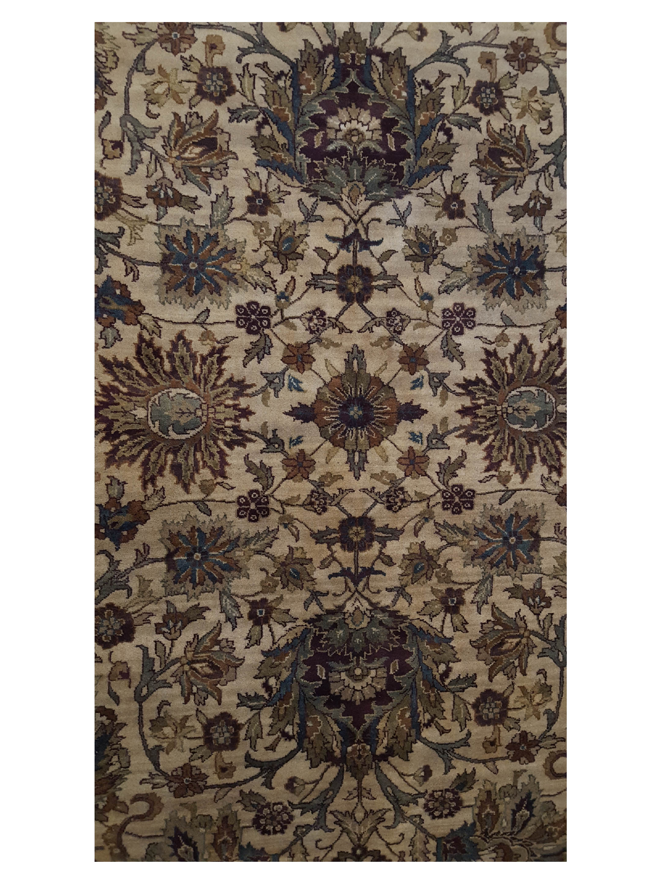 Maharaja Hand Knotted Beige 9x12 - Image 5 of 6