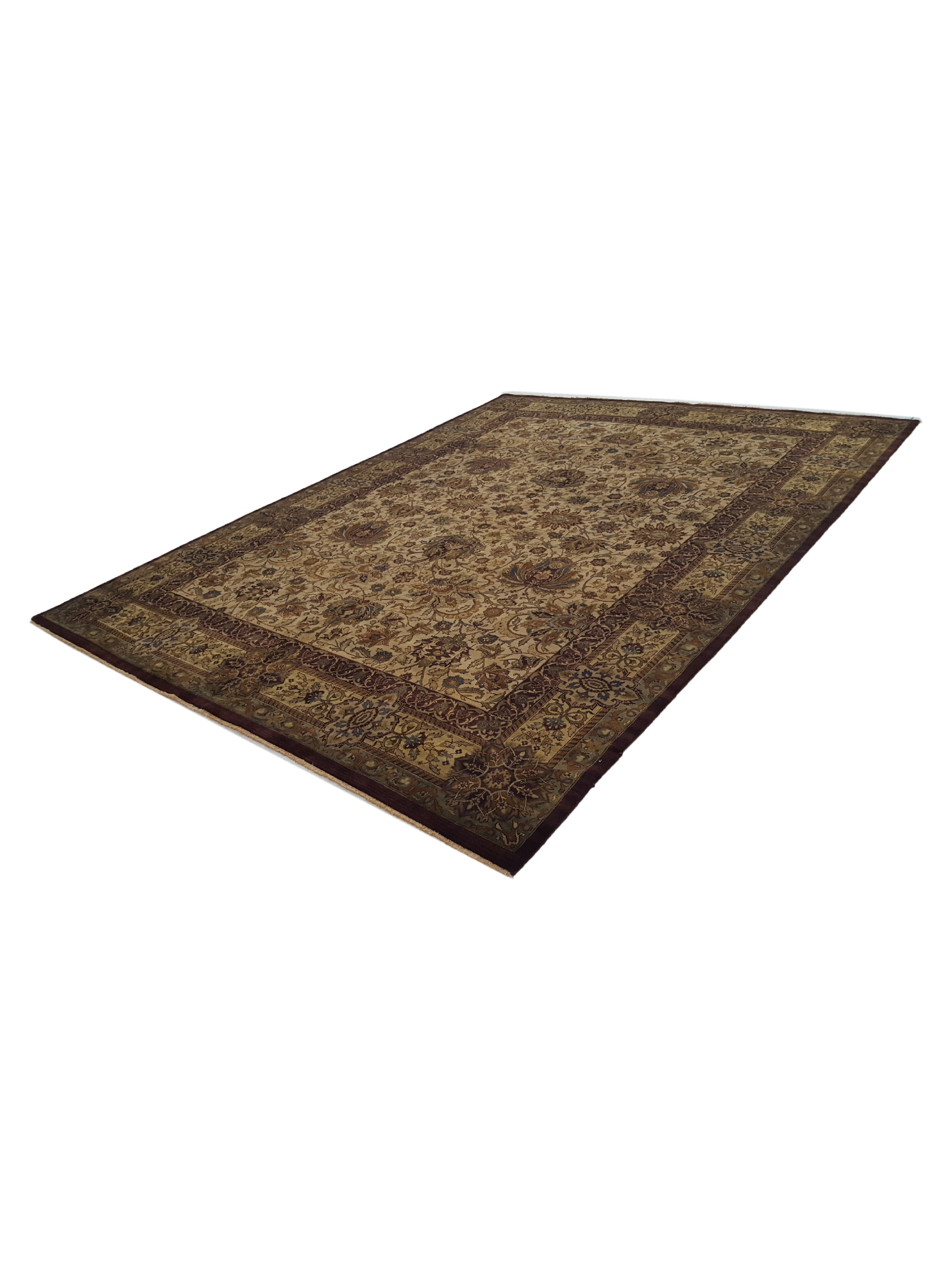 Maharaja Hand Knotted Beige 9x12 - Image 6 of 6