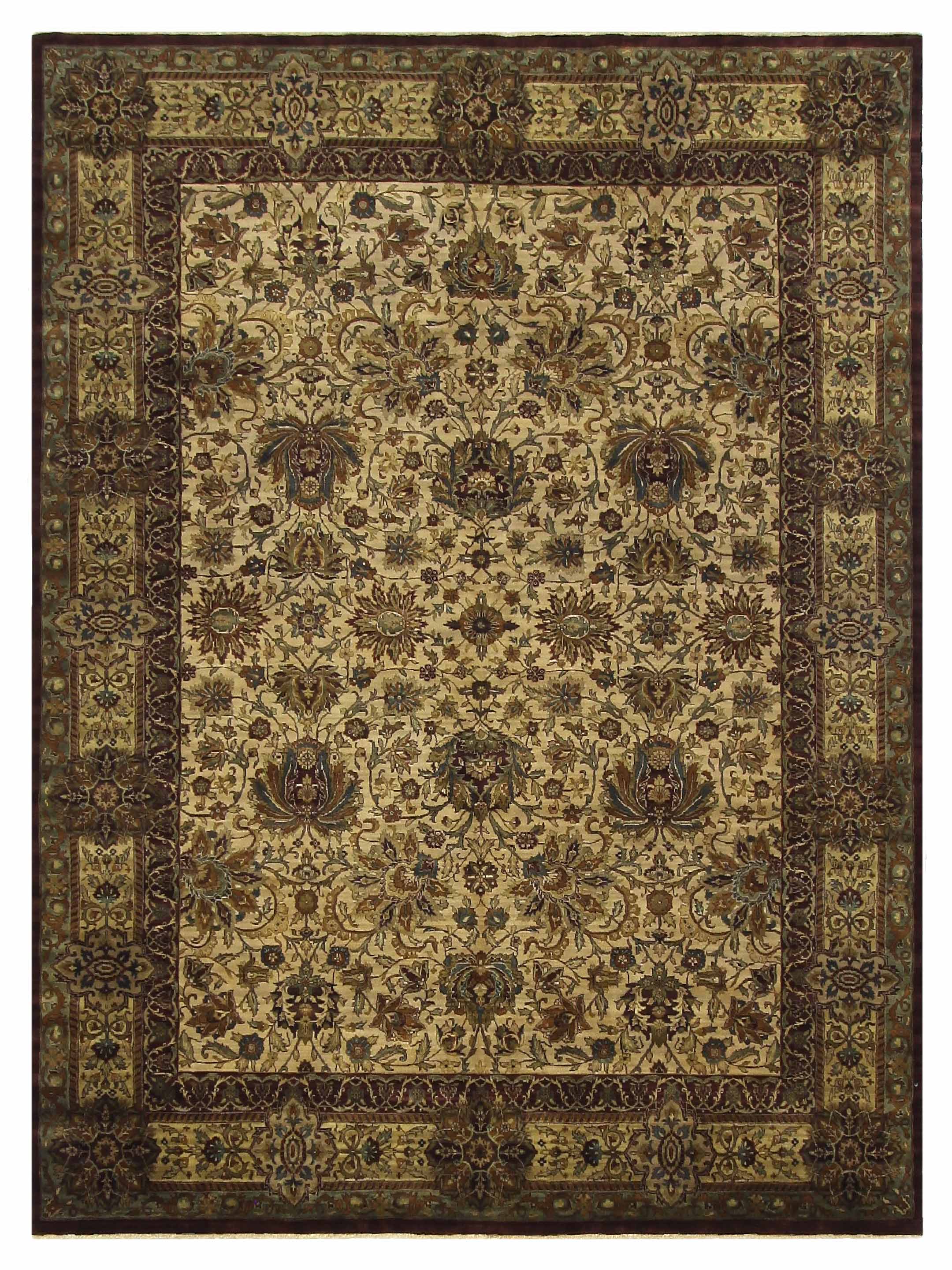 Maharaja Hand Knotted Beige 9x12