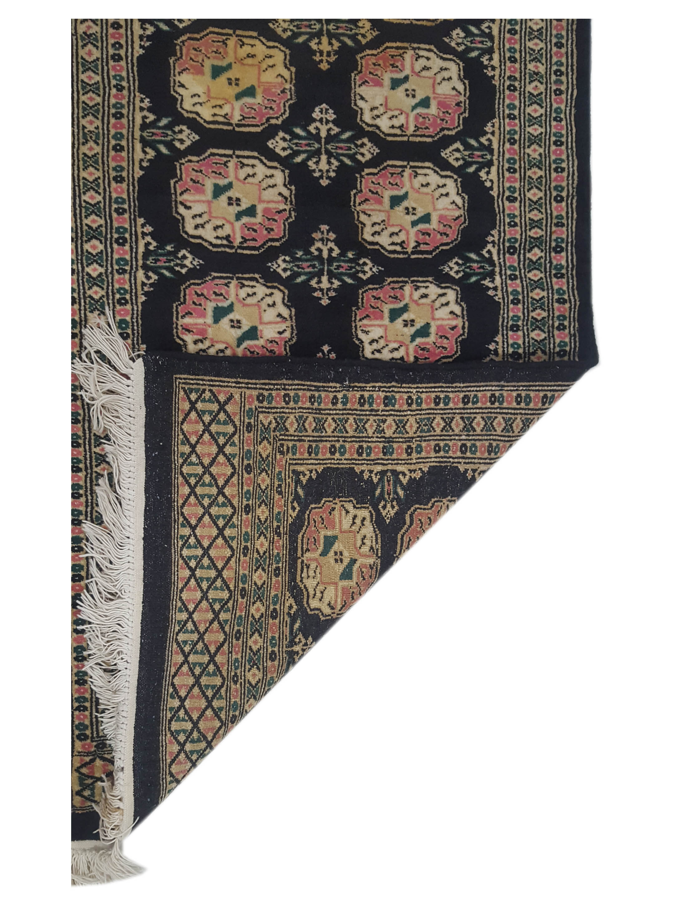 Bokhara Hand Knotted Black 2x4 - Image 5 of 5